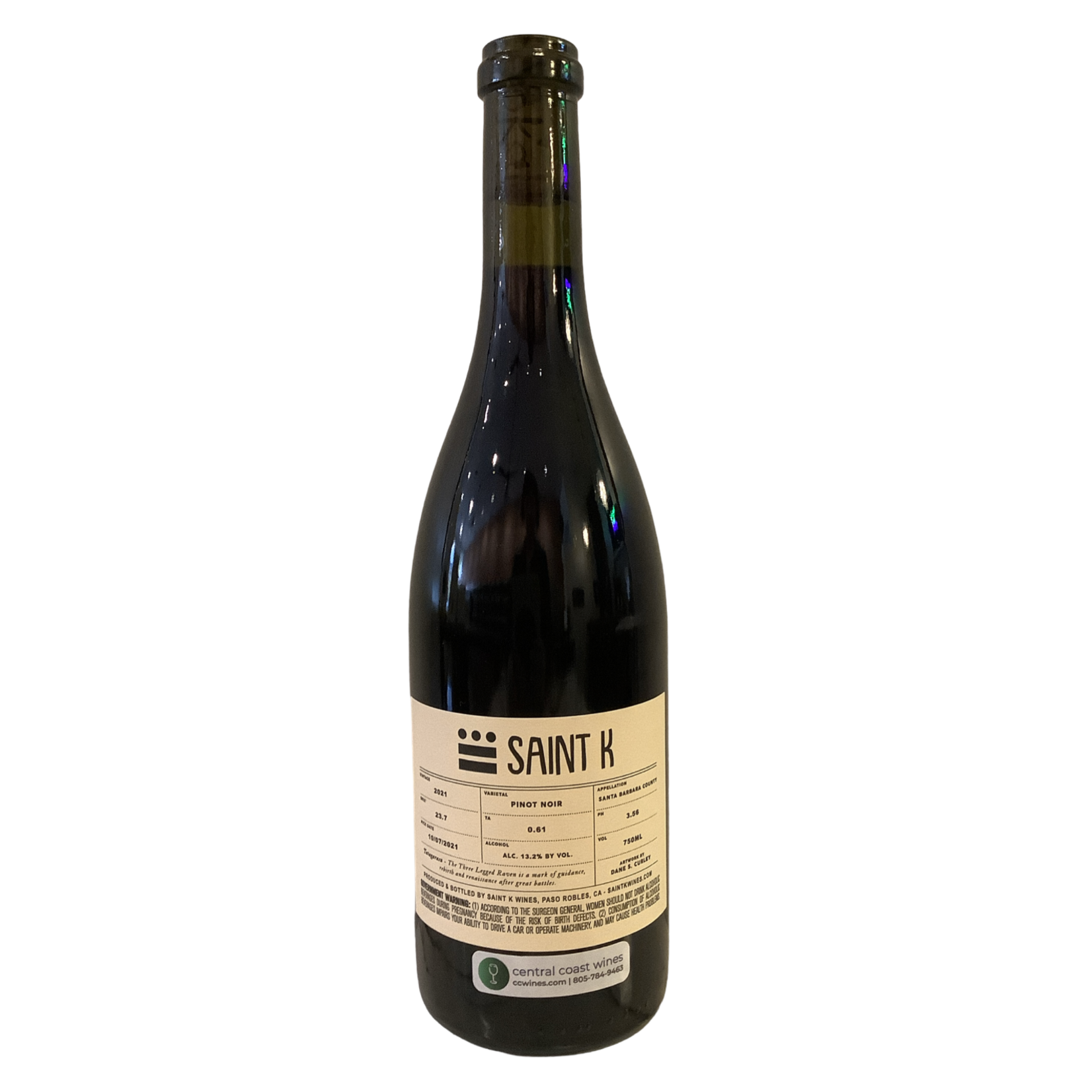 2021 Saint K "Yokai" Pinot Noir, Santa Barbara County CA