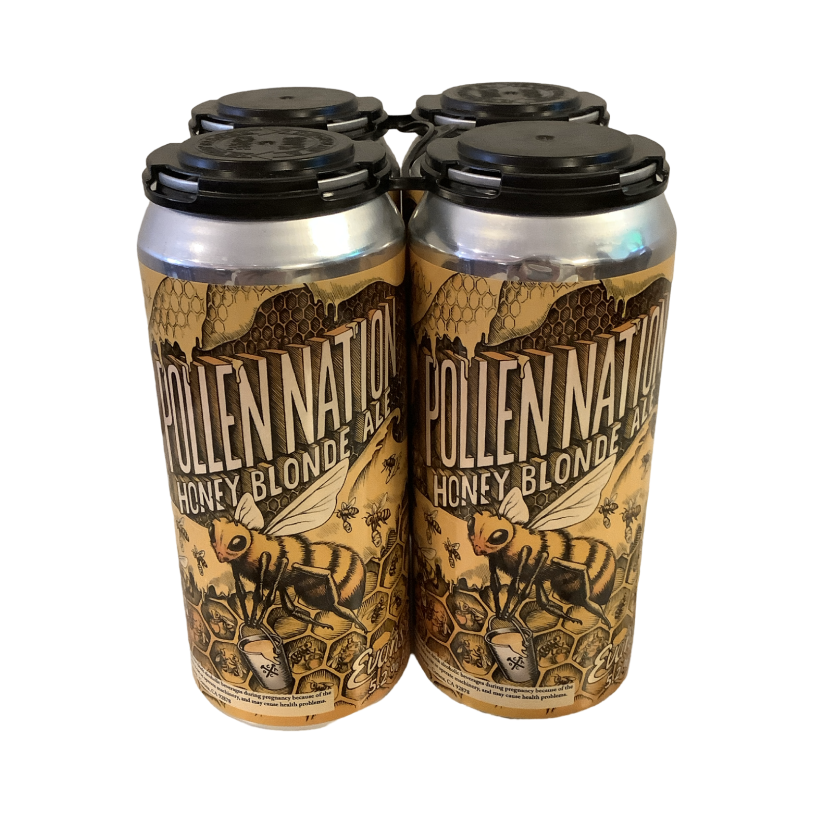 Evans Brewing "Pollen Nation" Honey Blonde Ale (16 OZ), Corona CA