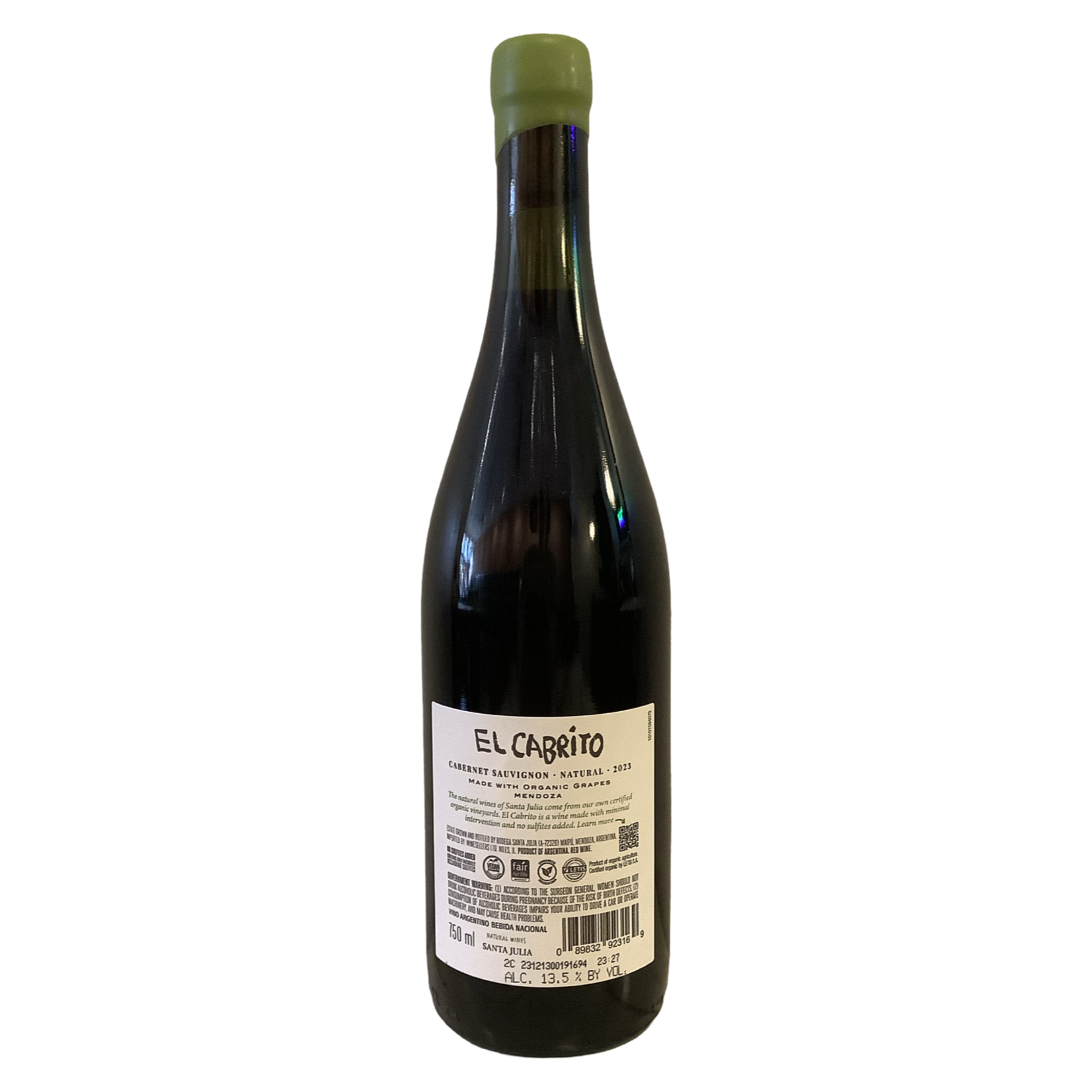 2023 Santa Julia "El Cabrito" Cabernet Sauvignon, Mendoza | Argentina