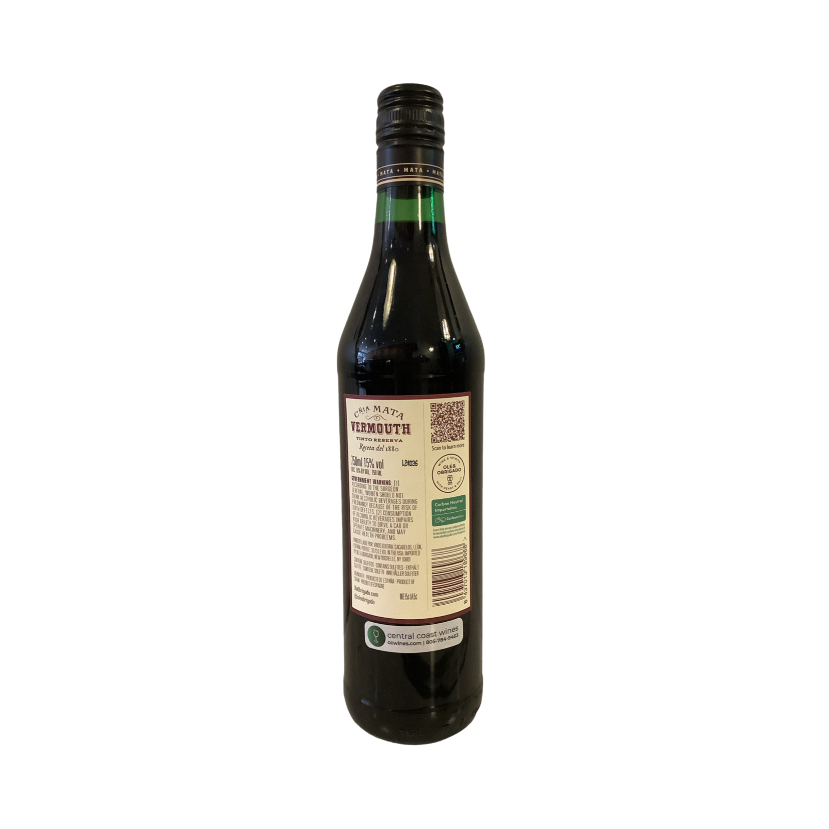 NV Mata Vermouth Tinto, Spain