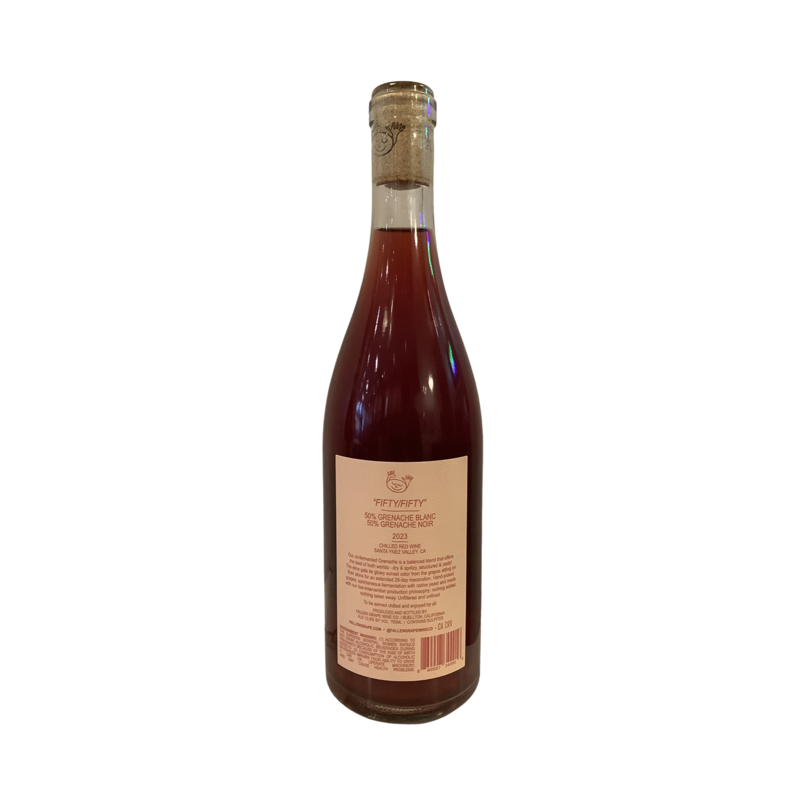 2023 Fallen Grape "50/50" Chillable Red, Santa Ynez Valley CA