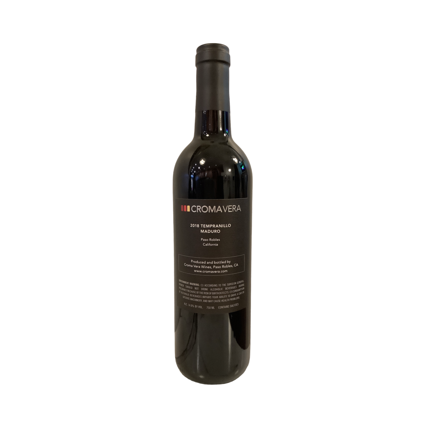 2018 Croma Vera "Maduro" Tempranillo, Paso Robles CA