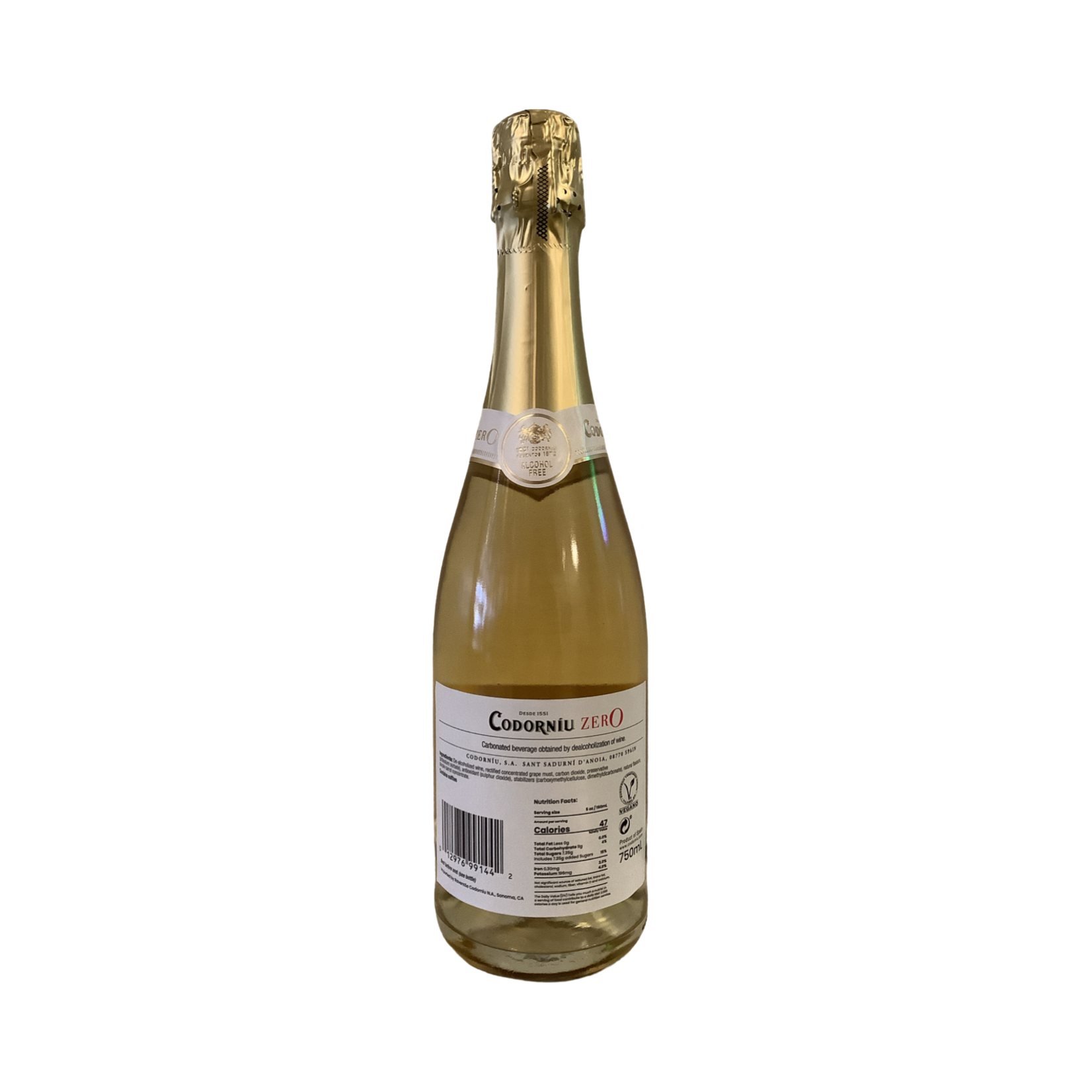 NV Codorniu Zero Sparkling Rosé, Spain