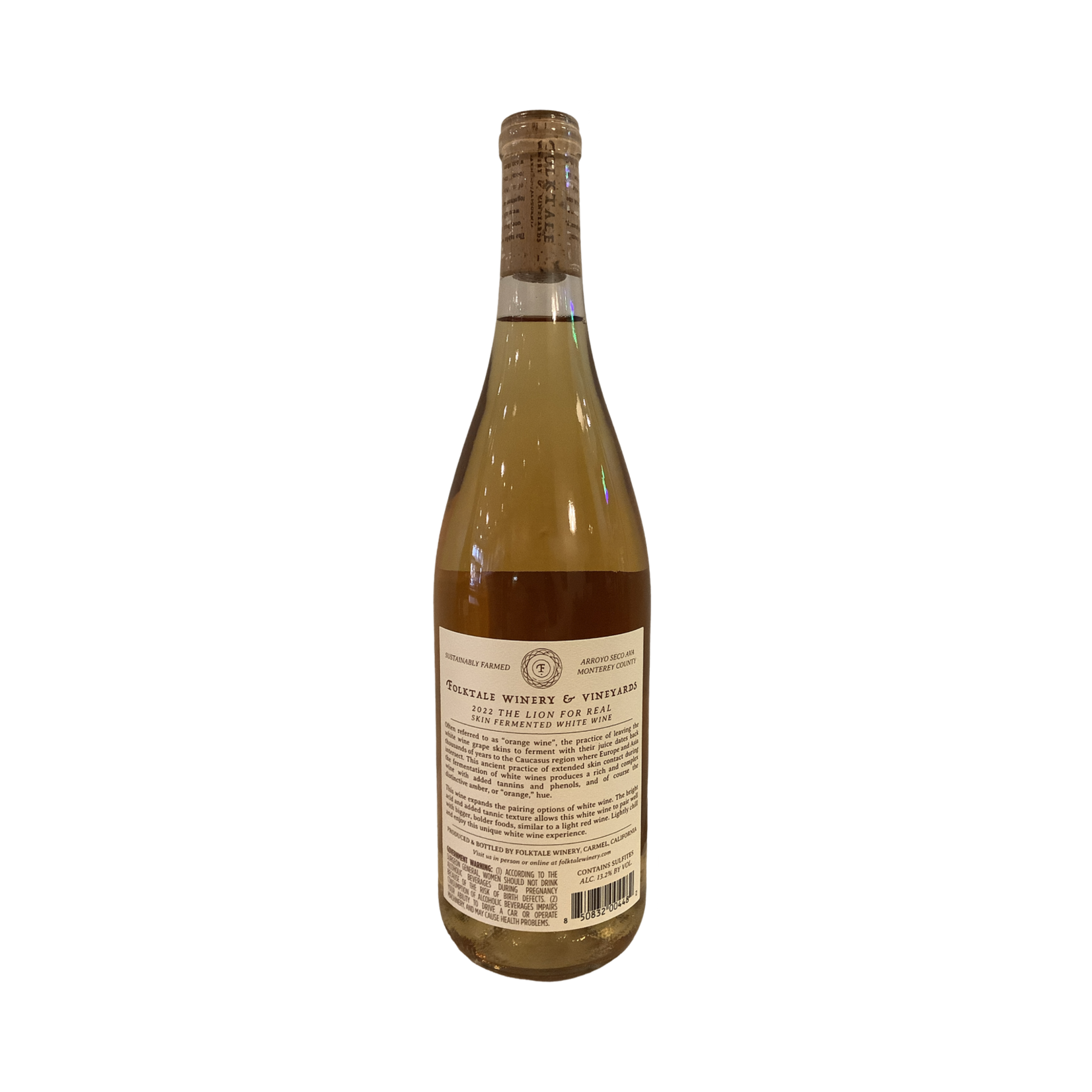 2022 Folktale "The Lion For Real" Skin Contact White Wine, Monterey County CA