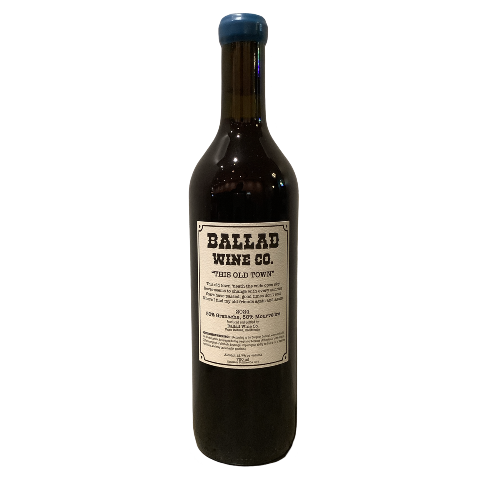 2024 Ballad Wine Co "This Old Town" Carbonic Red, Paso Robles CA