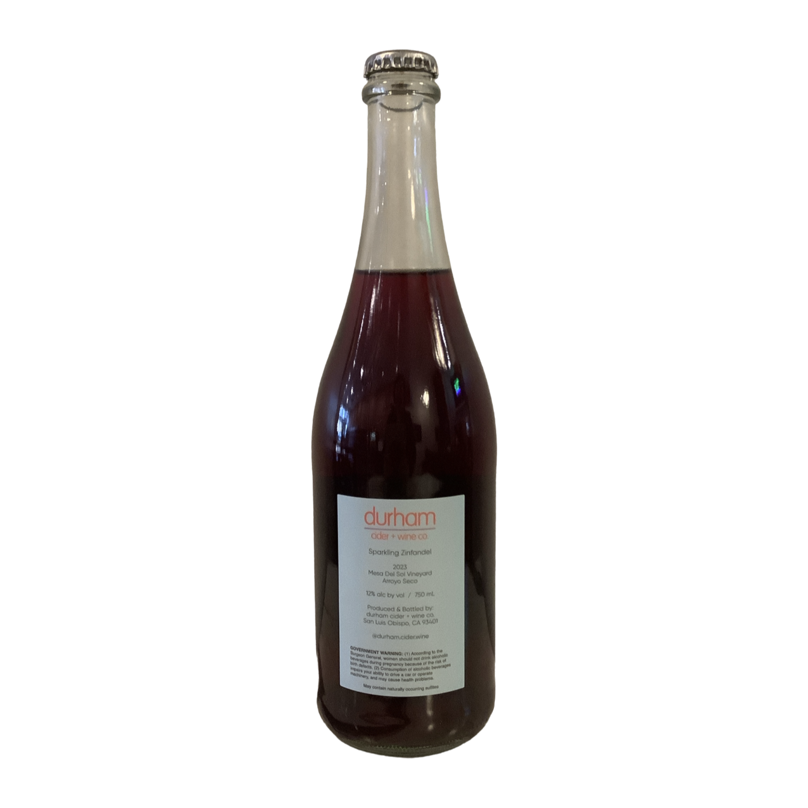 2023 Durham "Mesa Del Sol Vineyard" Sparkling Zinfandel, Arroyo Seco CA