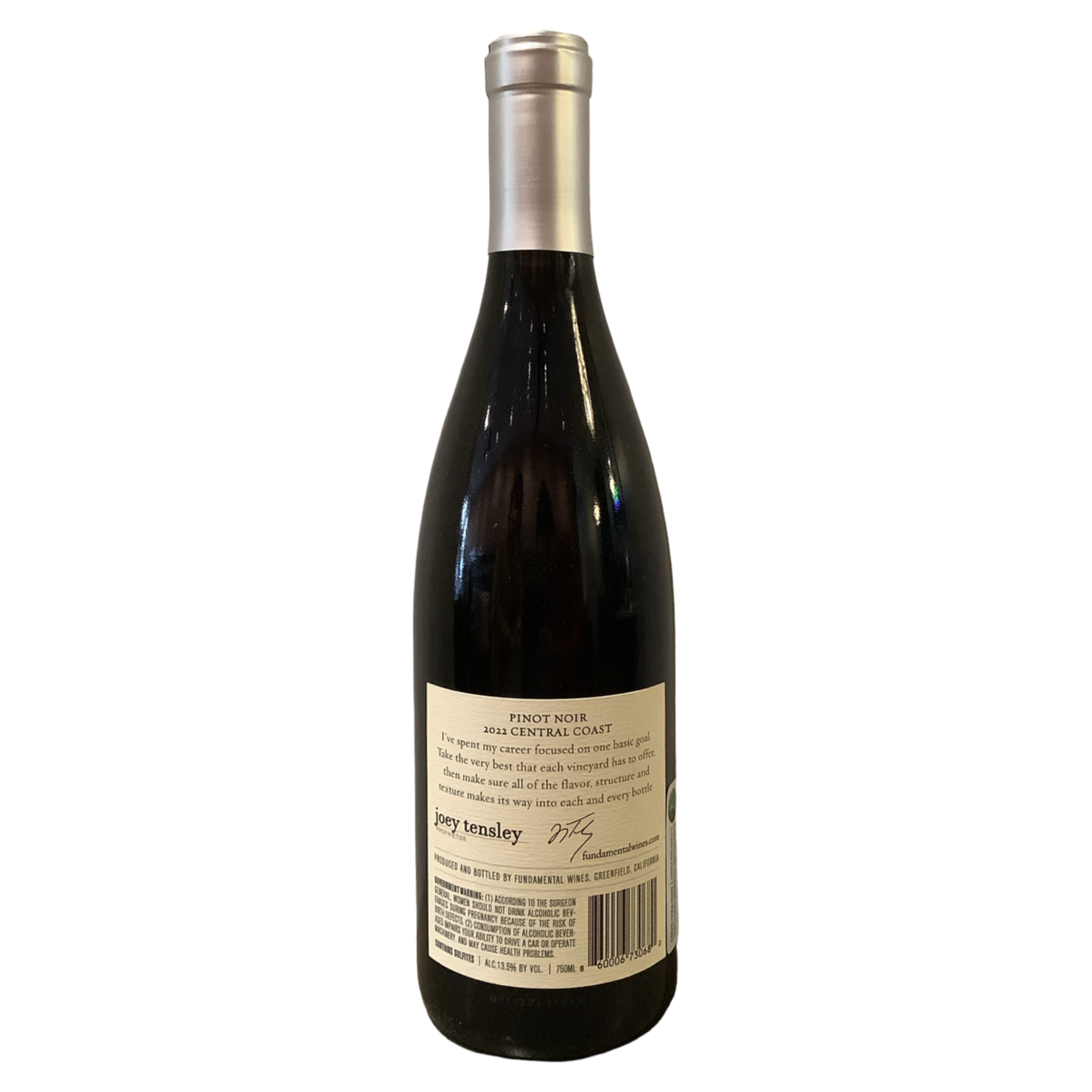 2022 Tensley "Fundamental" Pinot Noir, Central Coast CA