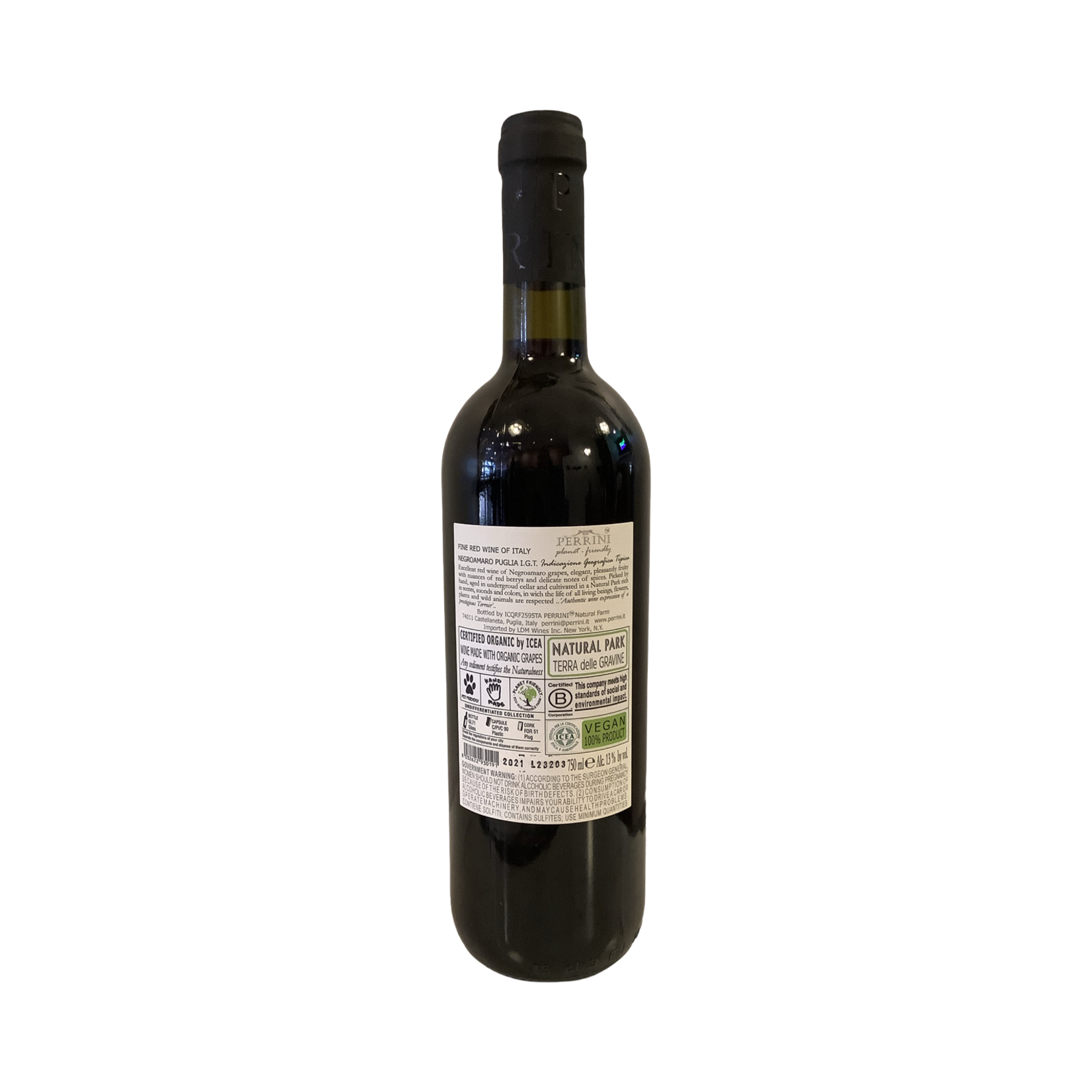 2021 Perrini Vino Rosso Negroamaro, Puglia | Italy