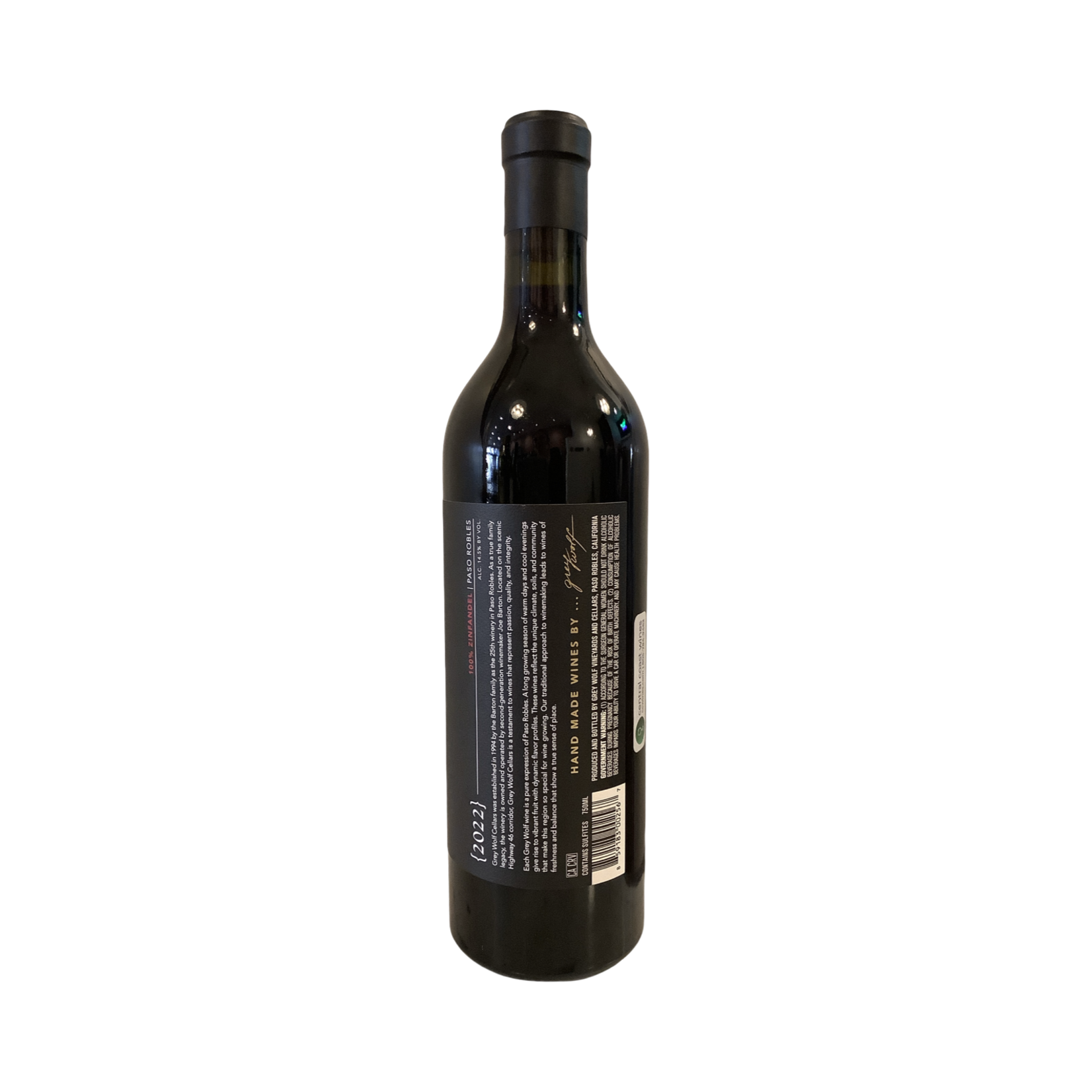 2022 Grey Wolf Zinfandel, Paso Robles CA
