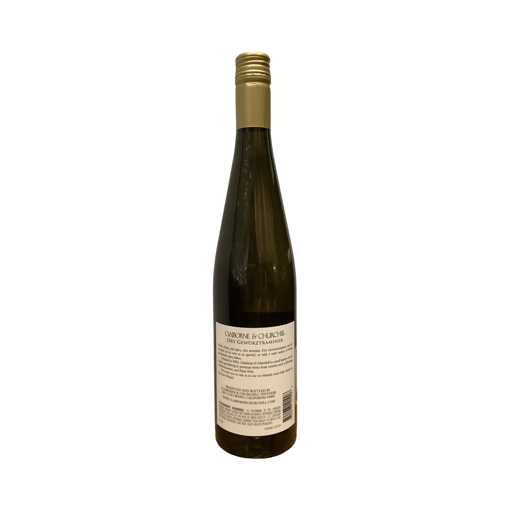 2022 Claiborne & Churchill Gewurztraminer Dry, Edna Valley CA
