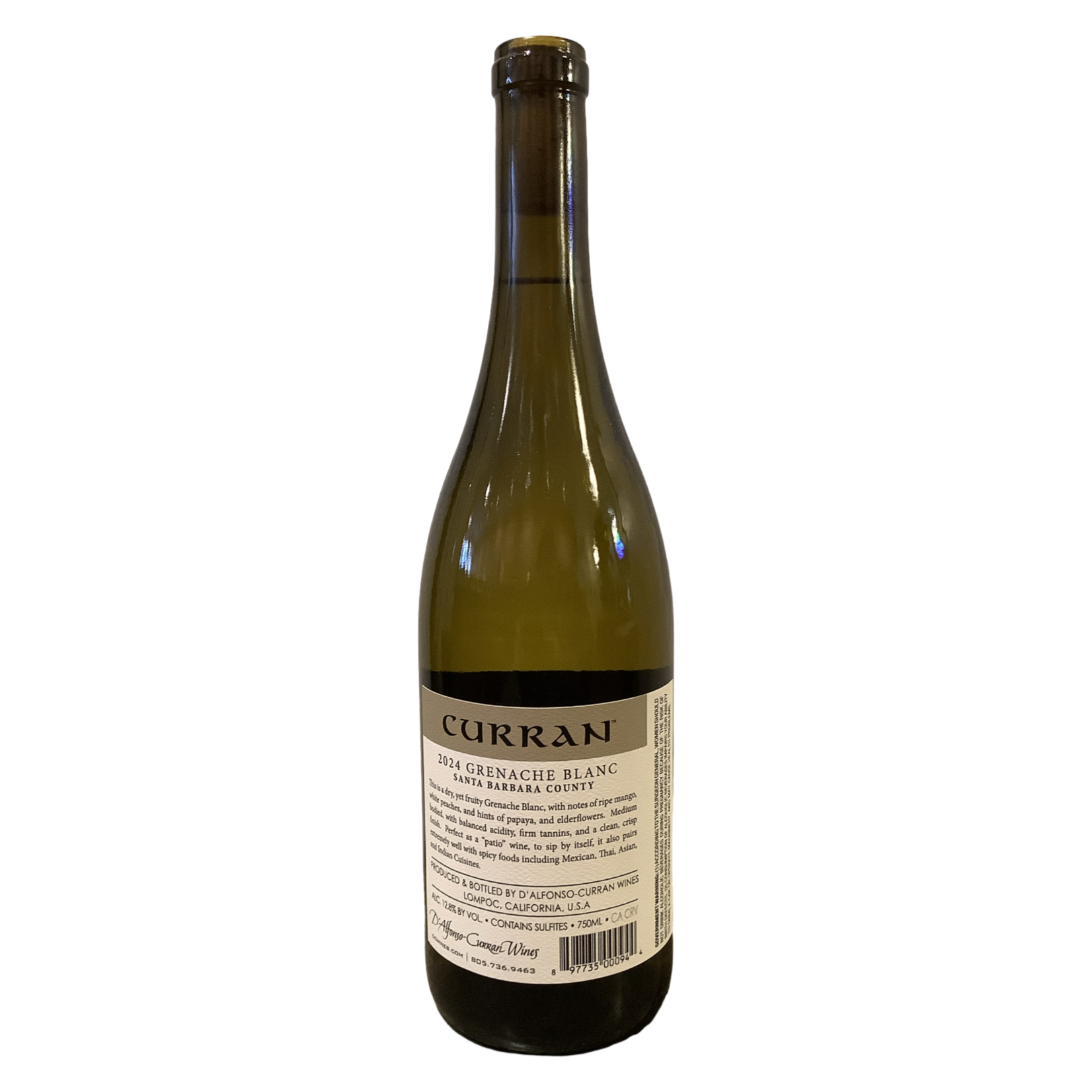 2024 Curran Grenache Blanc, Santa Barbara County CA