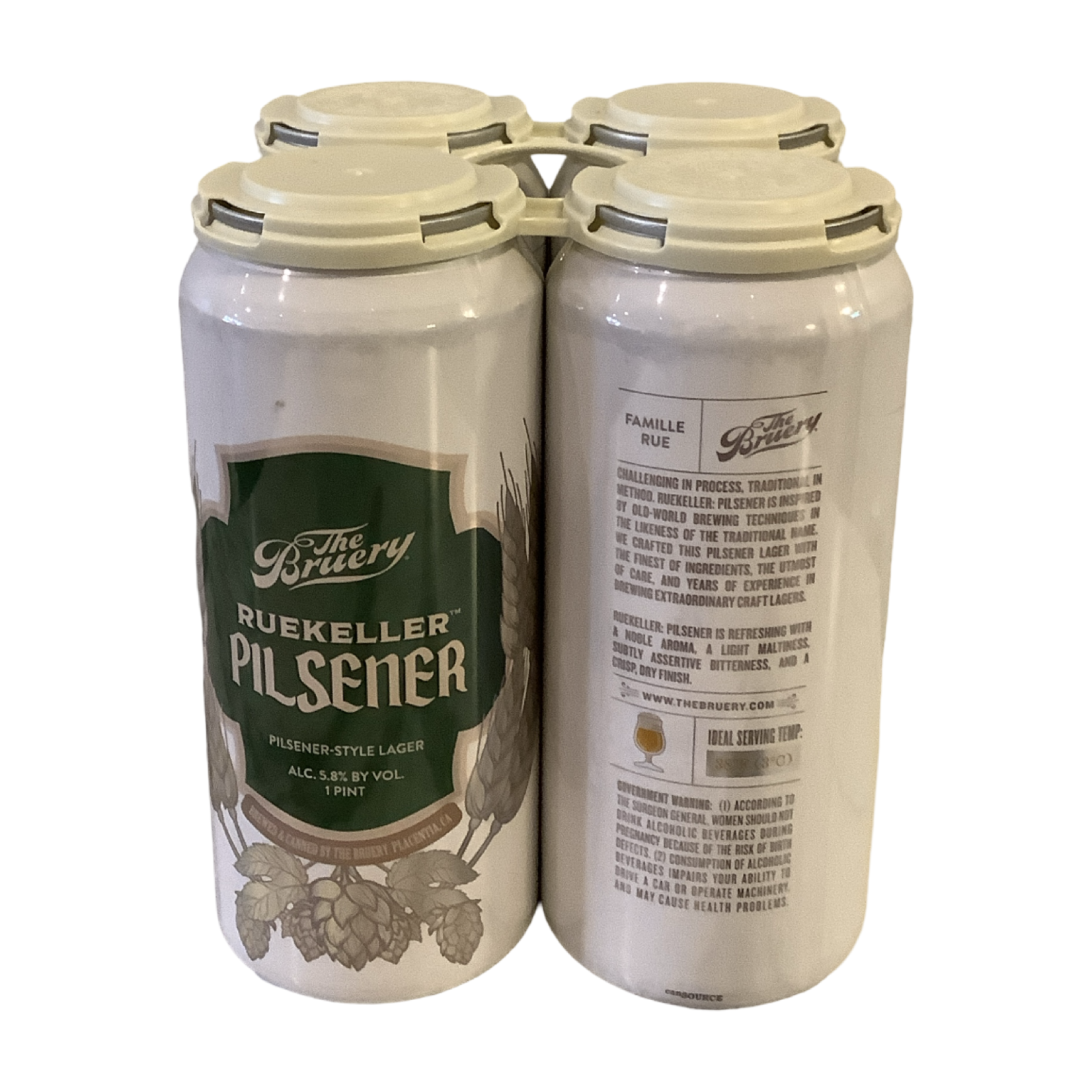 Bruery Ruekeller Pilsener (16 OZ), Placentia CA