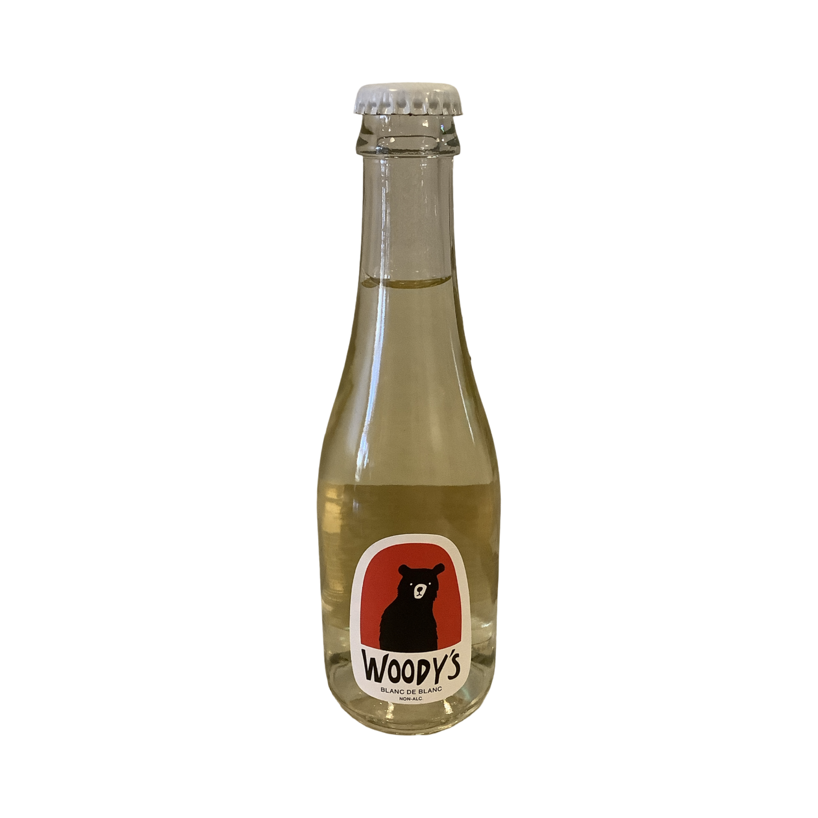 WOODY'S Mini Blanc de Blanc (187 ml) Non-Alcoholic Sparkling Wine, California