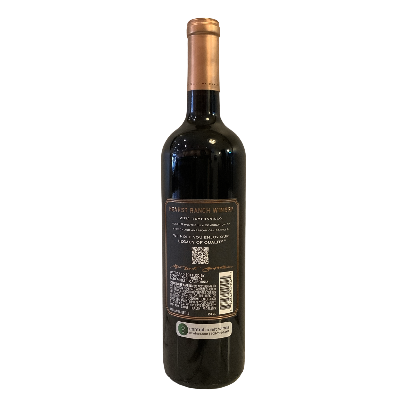 2021 Hearst Ranch "Chileno" Tempranillo, Central Coast CA