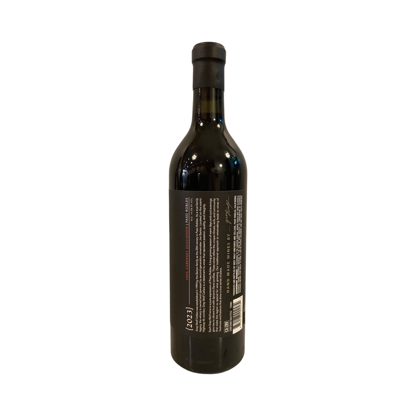 2023 Grey Wolf Cabernet Sauvignon, Paso Robles CA