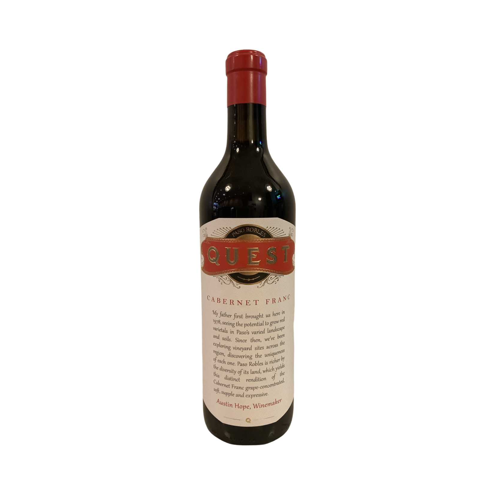 2023 Austin Hope "Quest" Cabernet Franc, Paso Robles CA