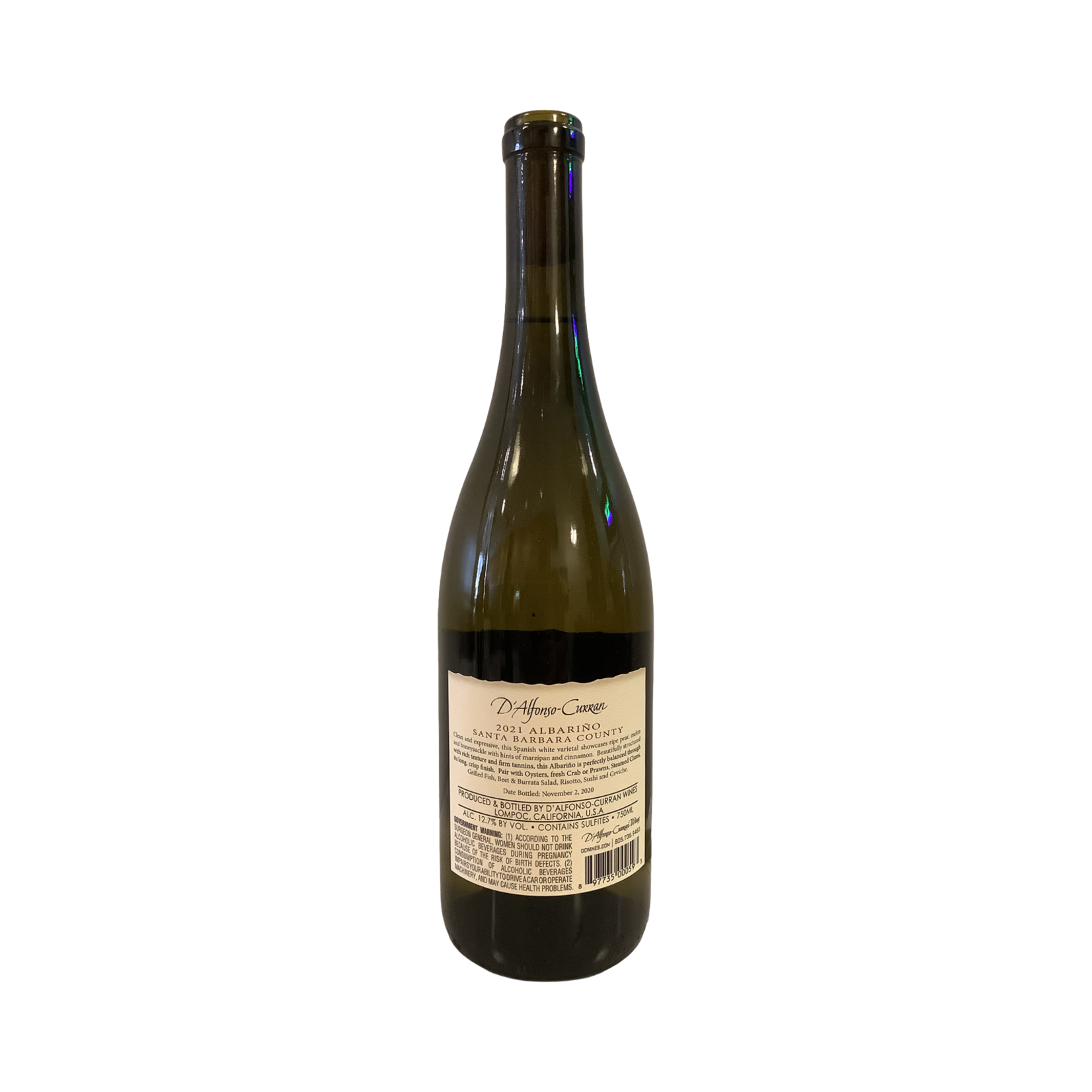 2021 D'Alfonso-Curran Albariño, Santa Barbara County CA