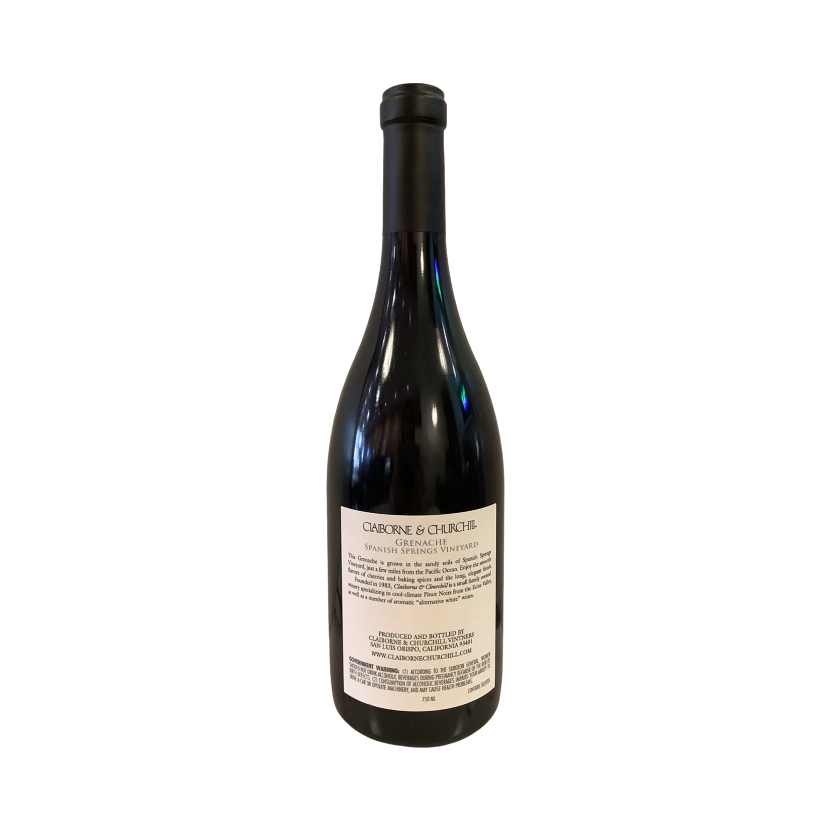 2022 Claiborne & Churchill "Spanish Springs" Grenache, San Luis Obispo County CA