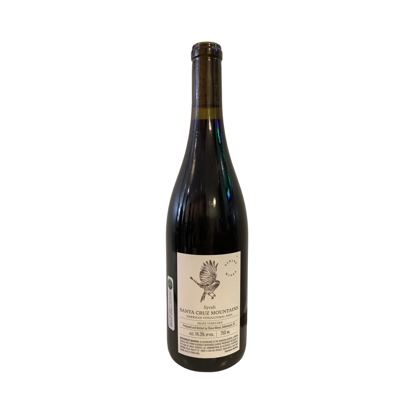 2022 Elkins "Muns Vineyard" Syrah, Santa Cruz Mountains CA