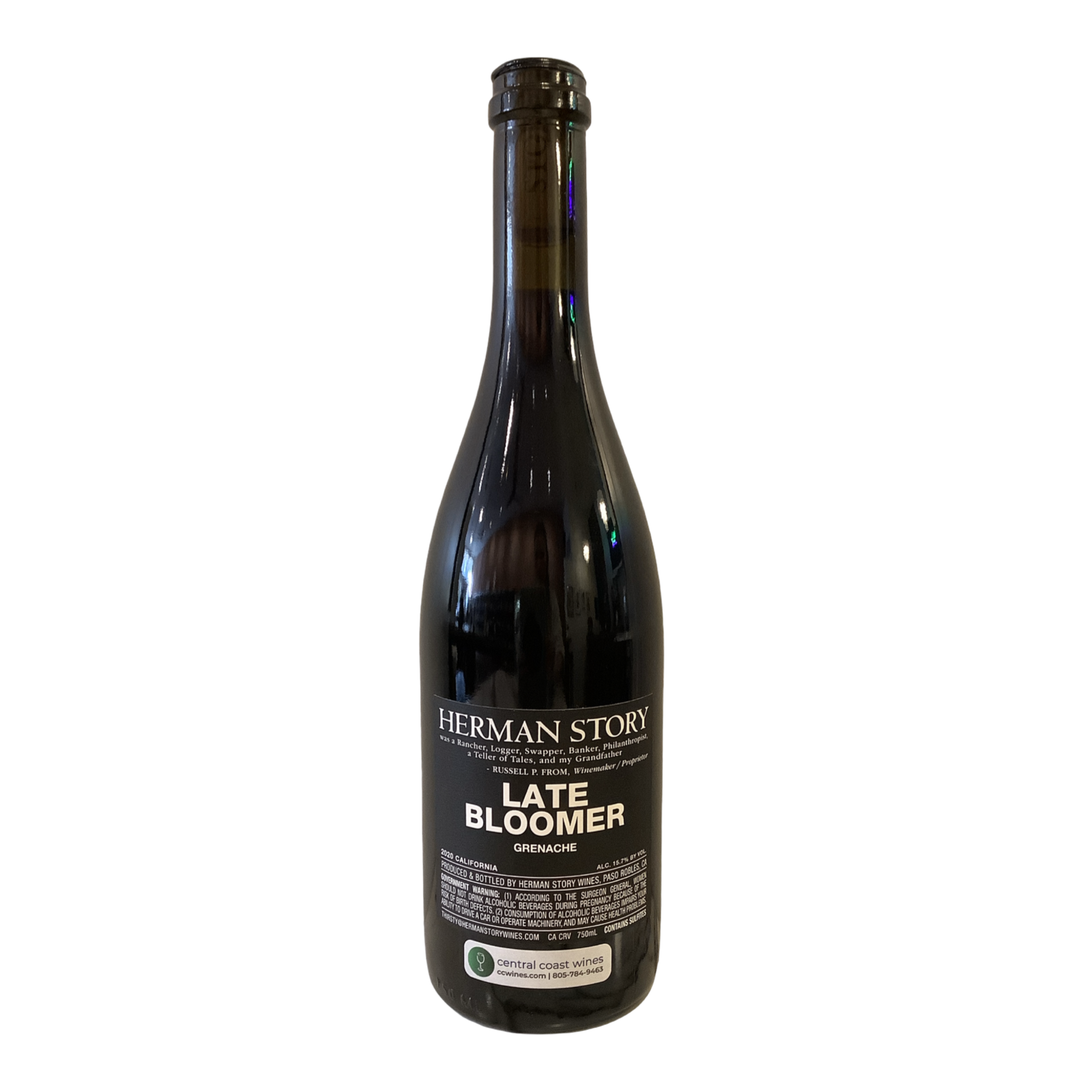 2020 Herman Story "Late Bloomer" Grenache, California