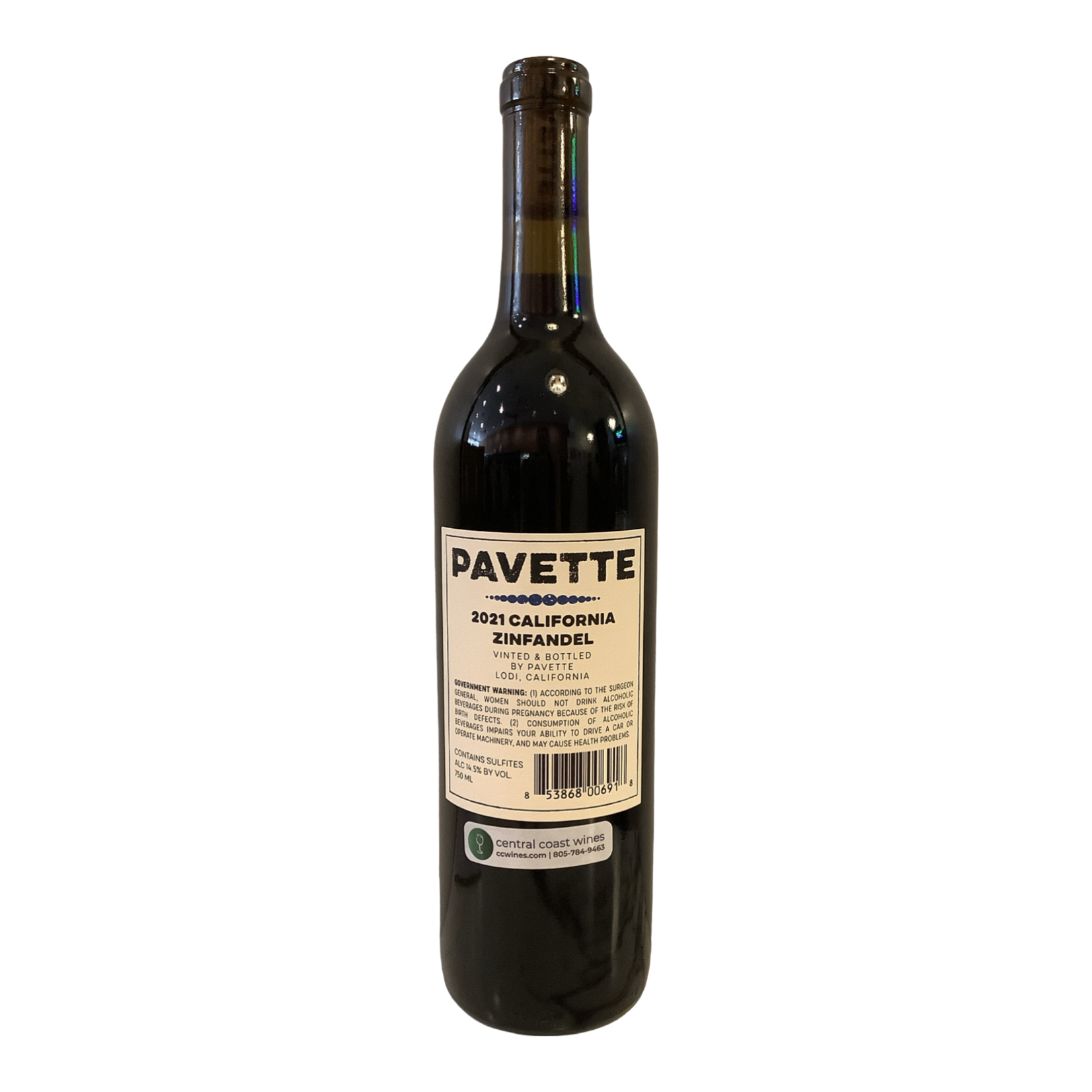 2021 Pavette Zinfandel, California