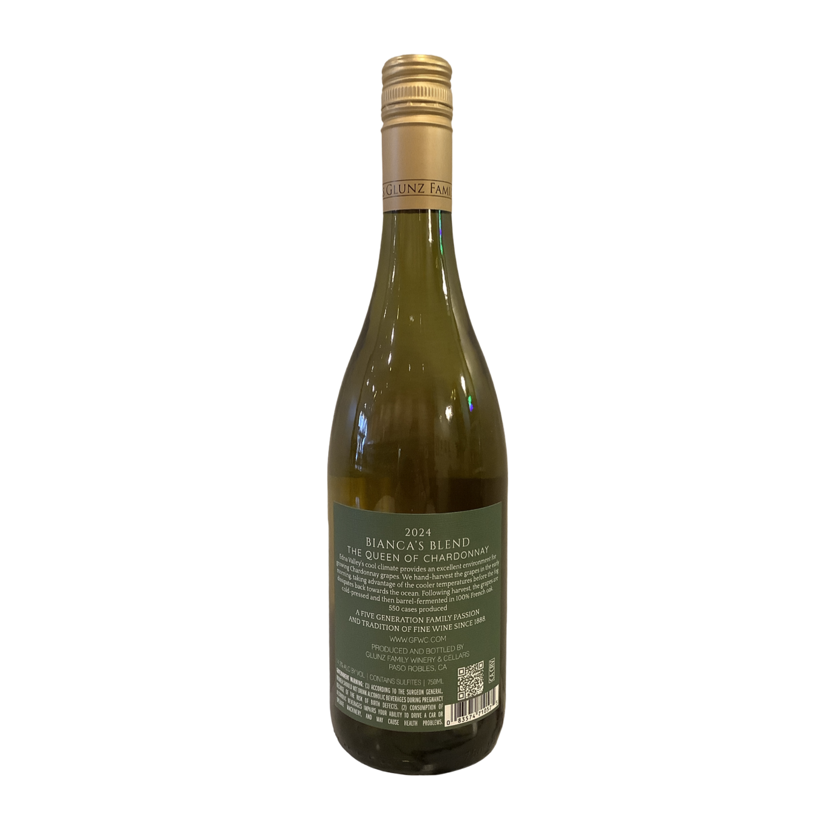 2024 Glunz "Greengate Vineyard" Chardonnay, Edna Valley CA