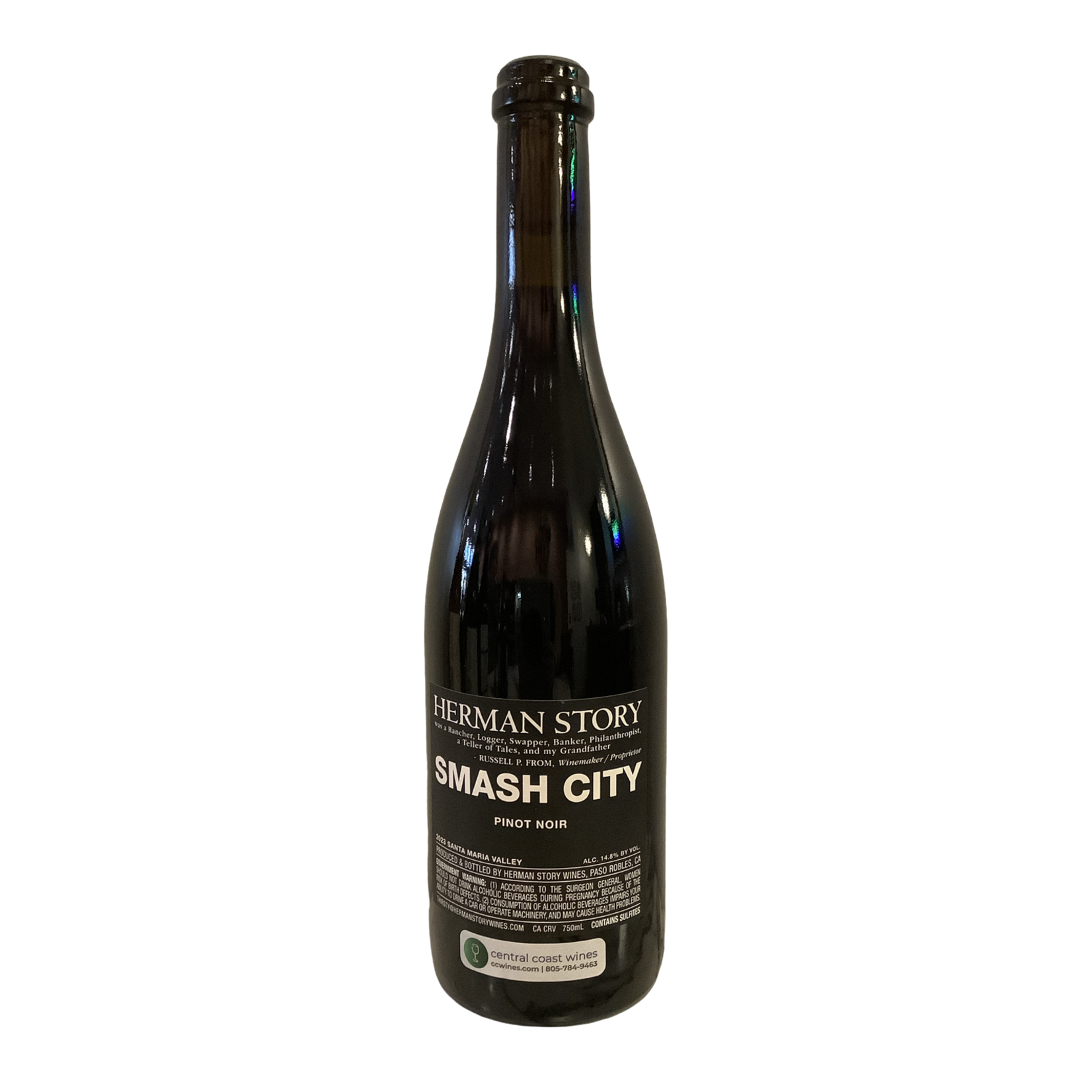 2023 Herman Story "Smash City" Pinot Noir, Central Coast CA