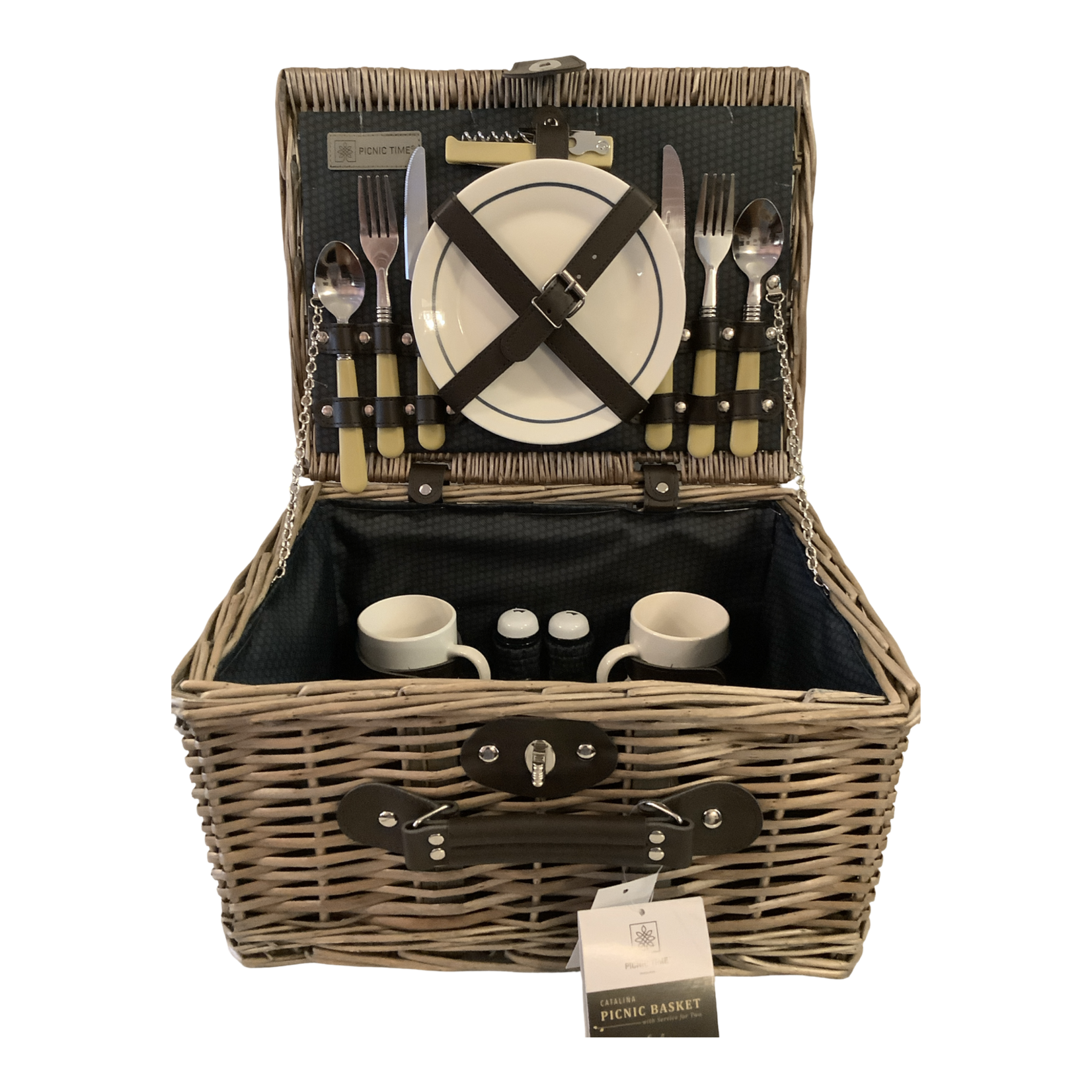 Catalina Picnic Basket with Mugs