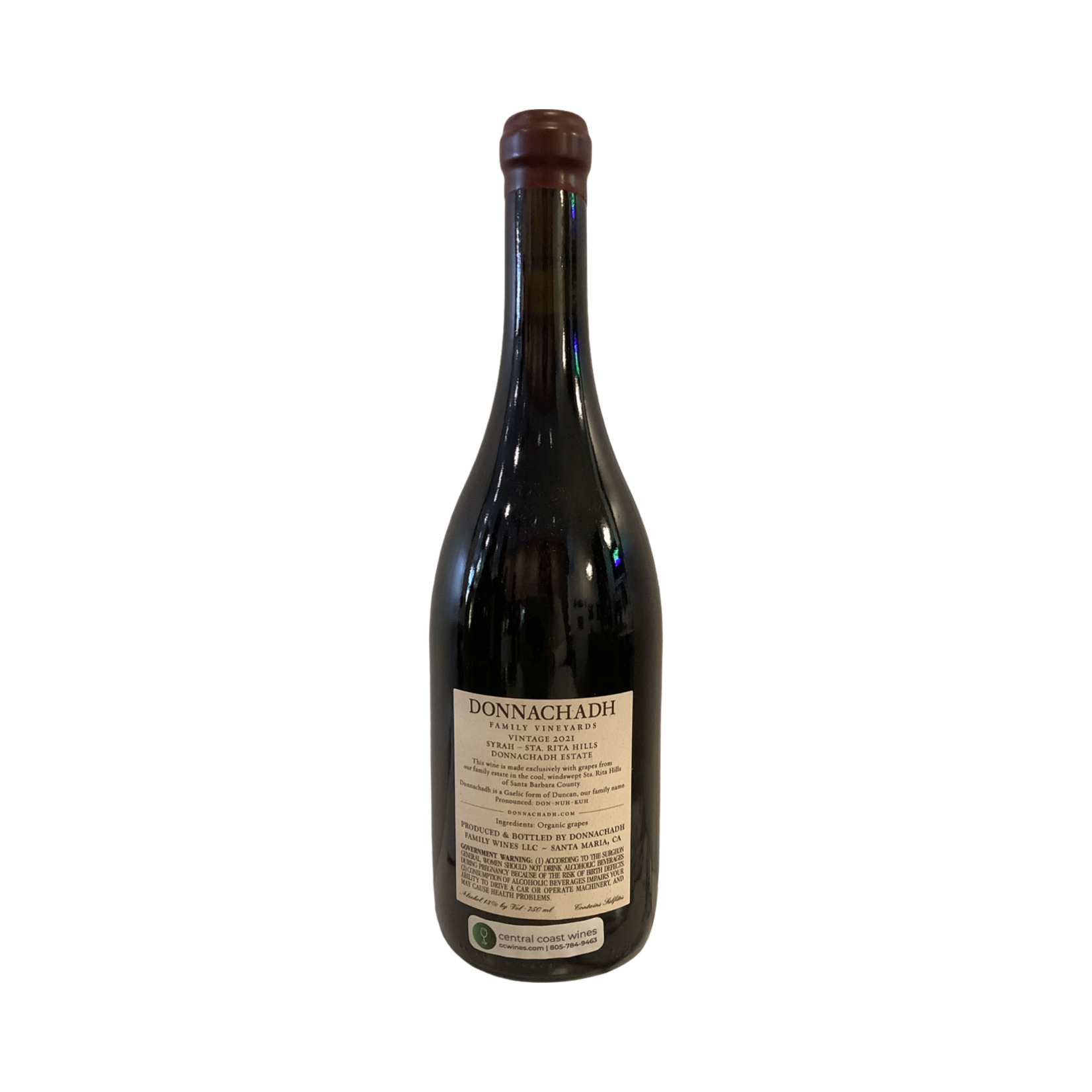 2021 Donnachadh "Estate" Syrah, Sta. Rita Hills CA