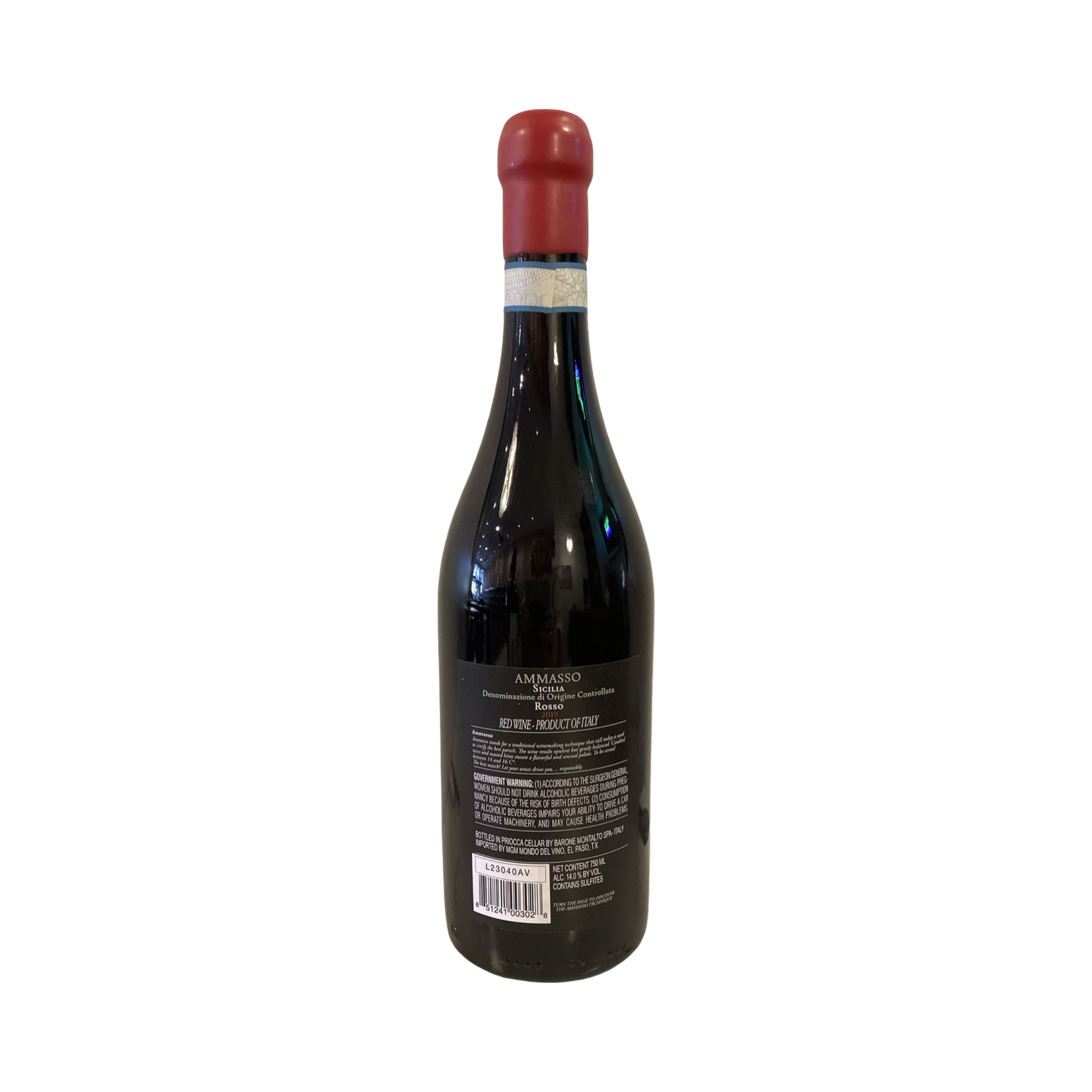 2019 Barone Montalto Ammasso Rosso DOC, Italy