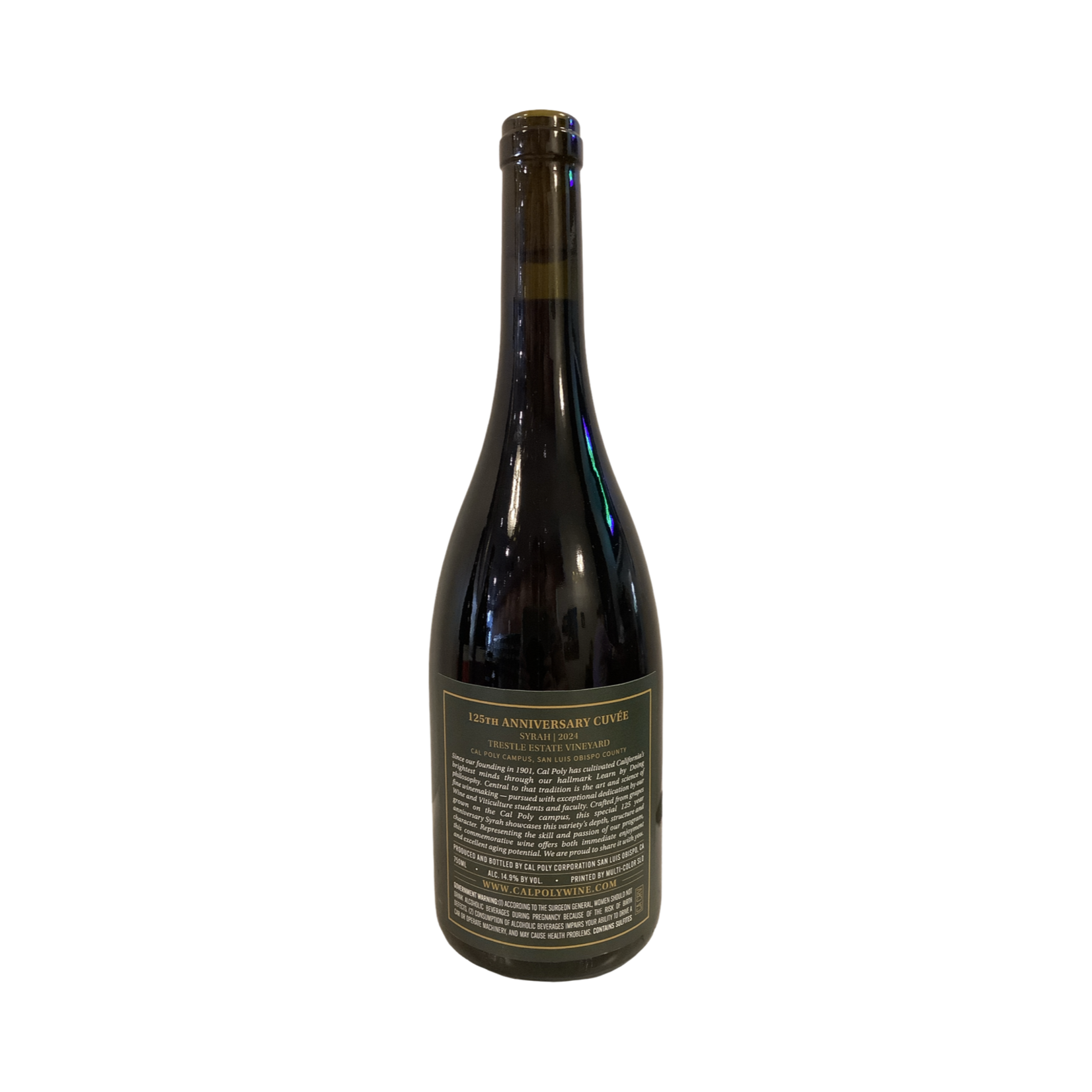 2024 Cal Poly "125th Anniversary" Syrah, San Luis Obispo County CA