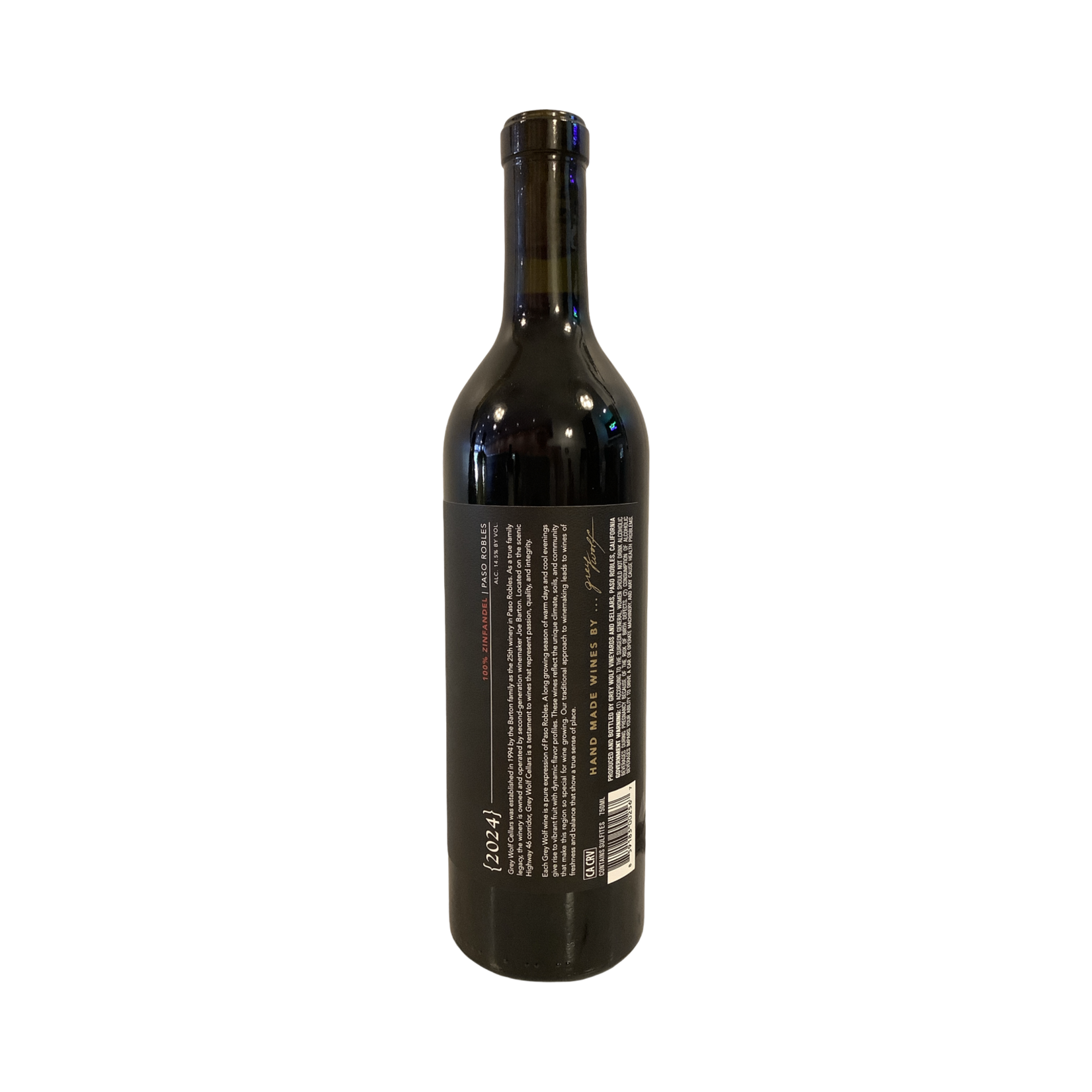 2024 Grey Wolf Zinfandel, Paso Robles CA
