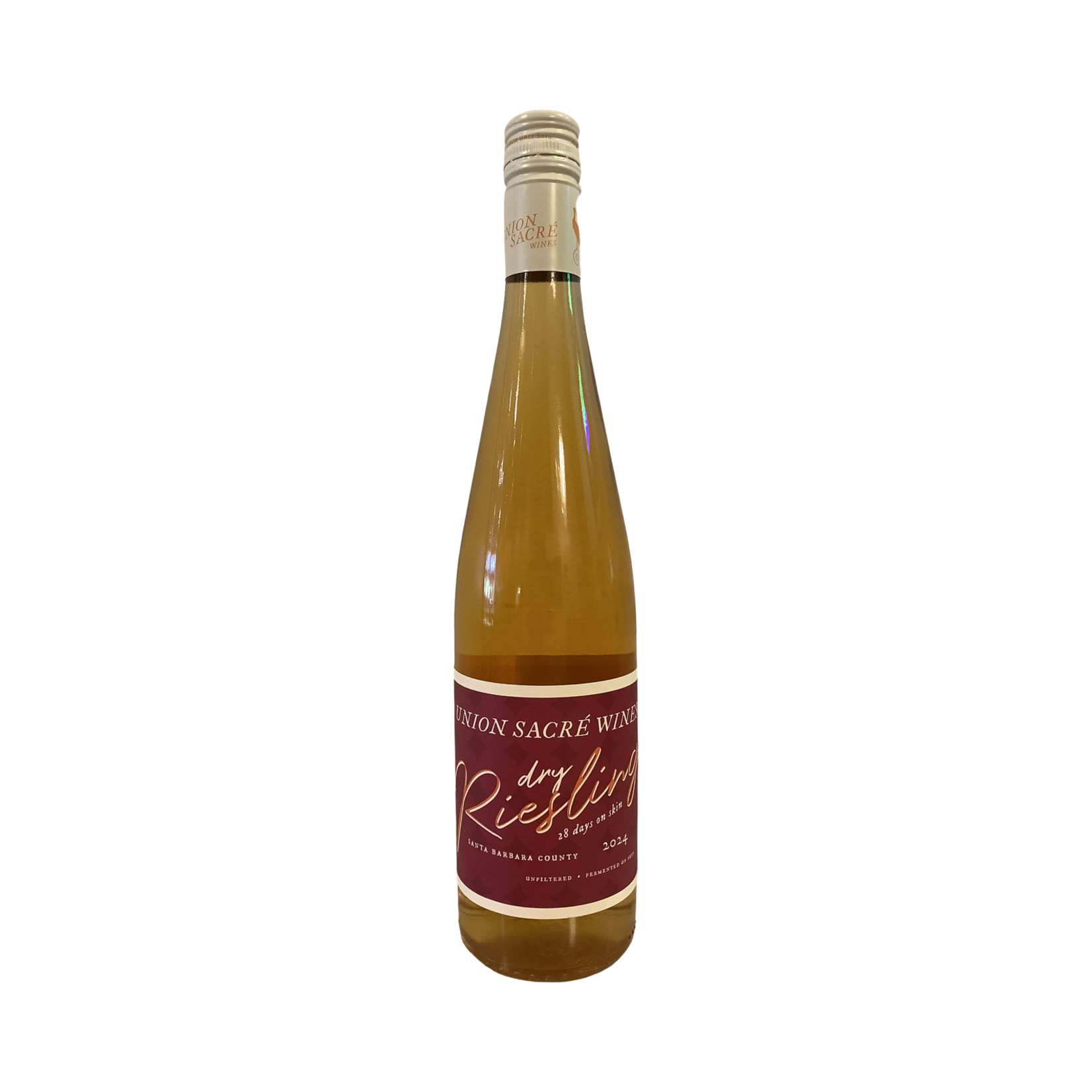 2024 Union Sacré "28 Days" Dry Riesling Orange Wine, Santa Barbara County CA