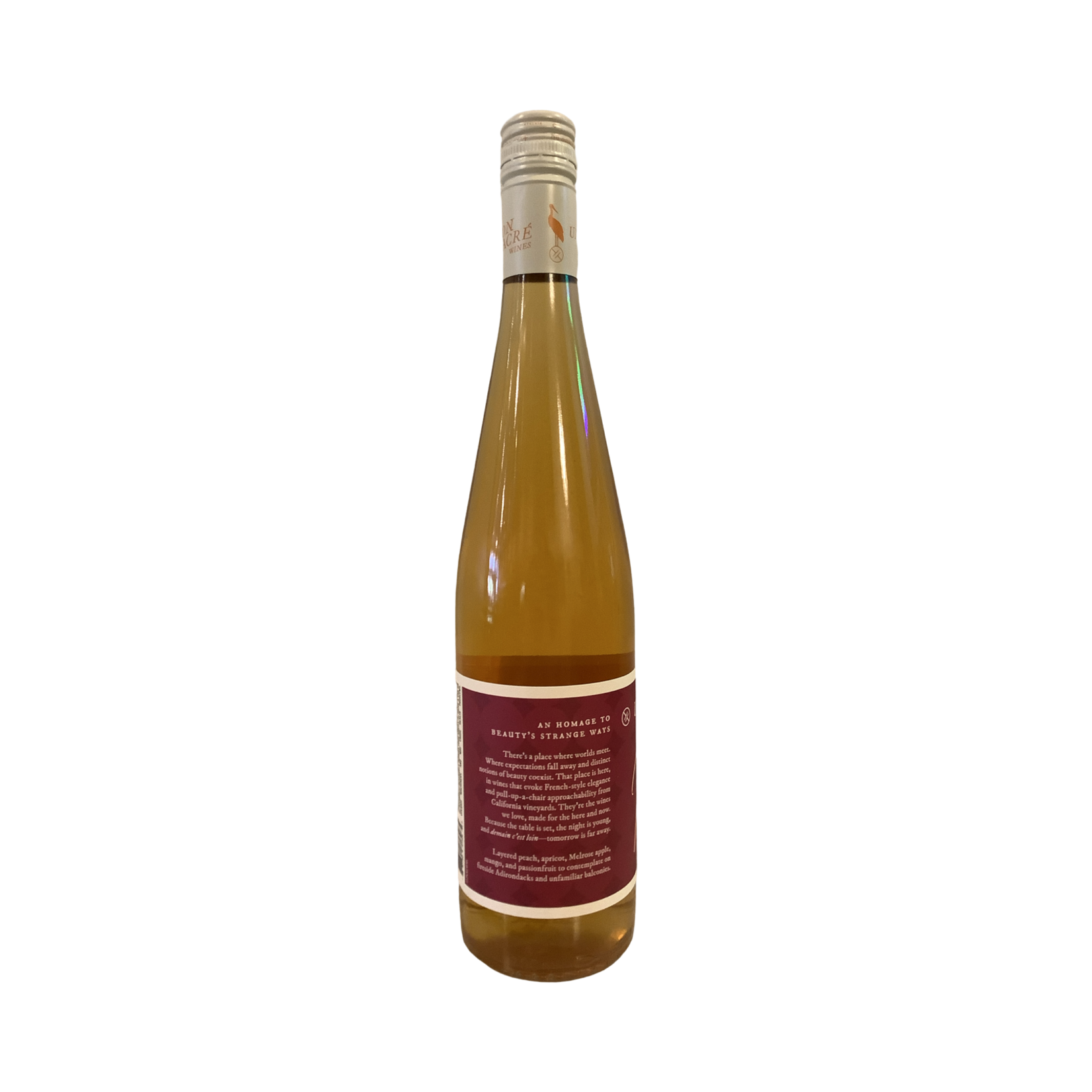 2024 Union Sacré "28 Days" Dry Riesling Orange Wine, Santa Barbara County CA