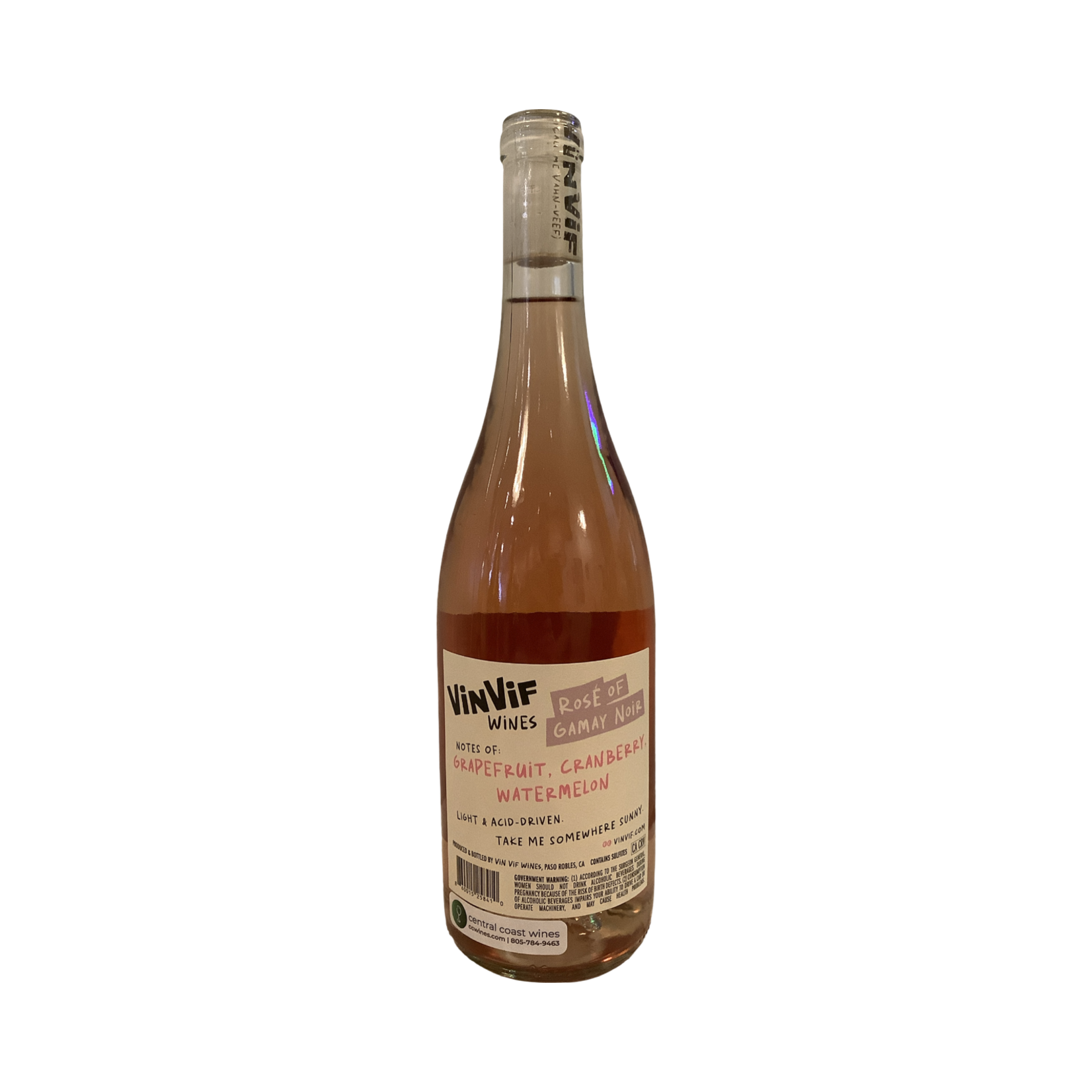 2025 Vin Vif Rosé of Gamay Noir, Central Coast CA