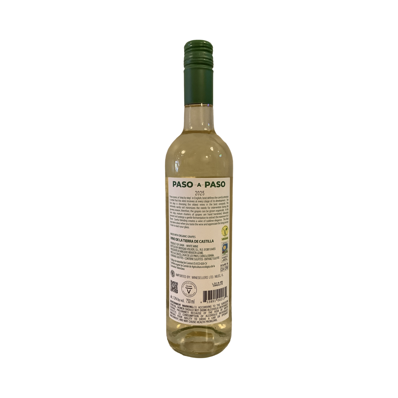 2025 Volver Paso a Paso Organic White, Spain