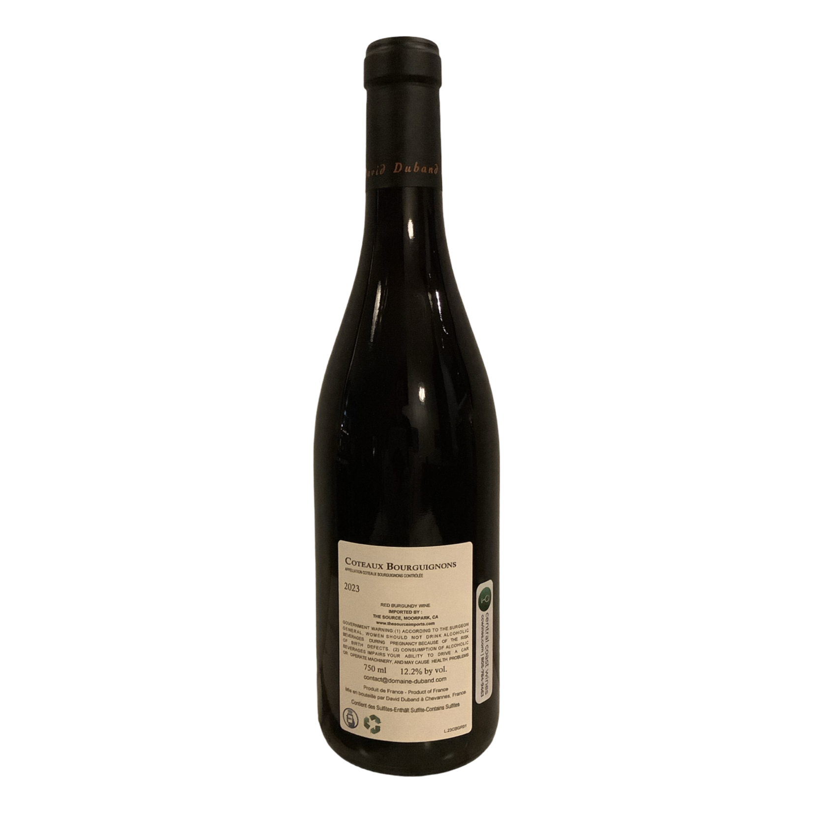 2023 David Duband Coteaux Bourgignons, Burgundy FR