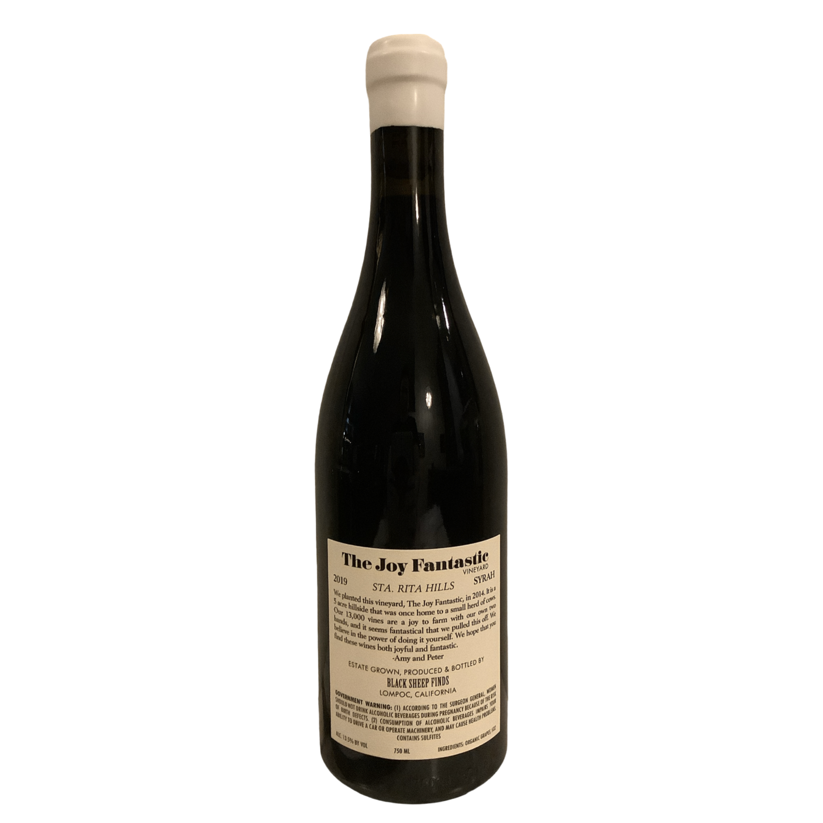 2019 Joy Fantastic Syrah, Sta Rita Hills CA