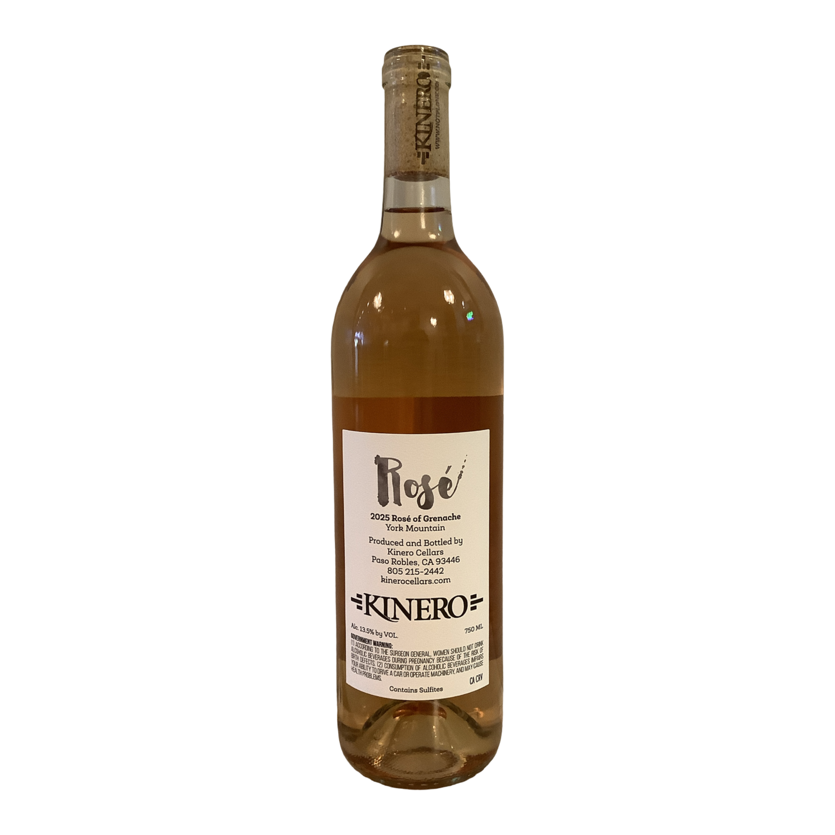 2025 Kinero Rosé of Grenache, York Mountain CA