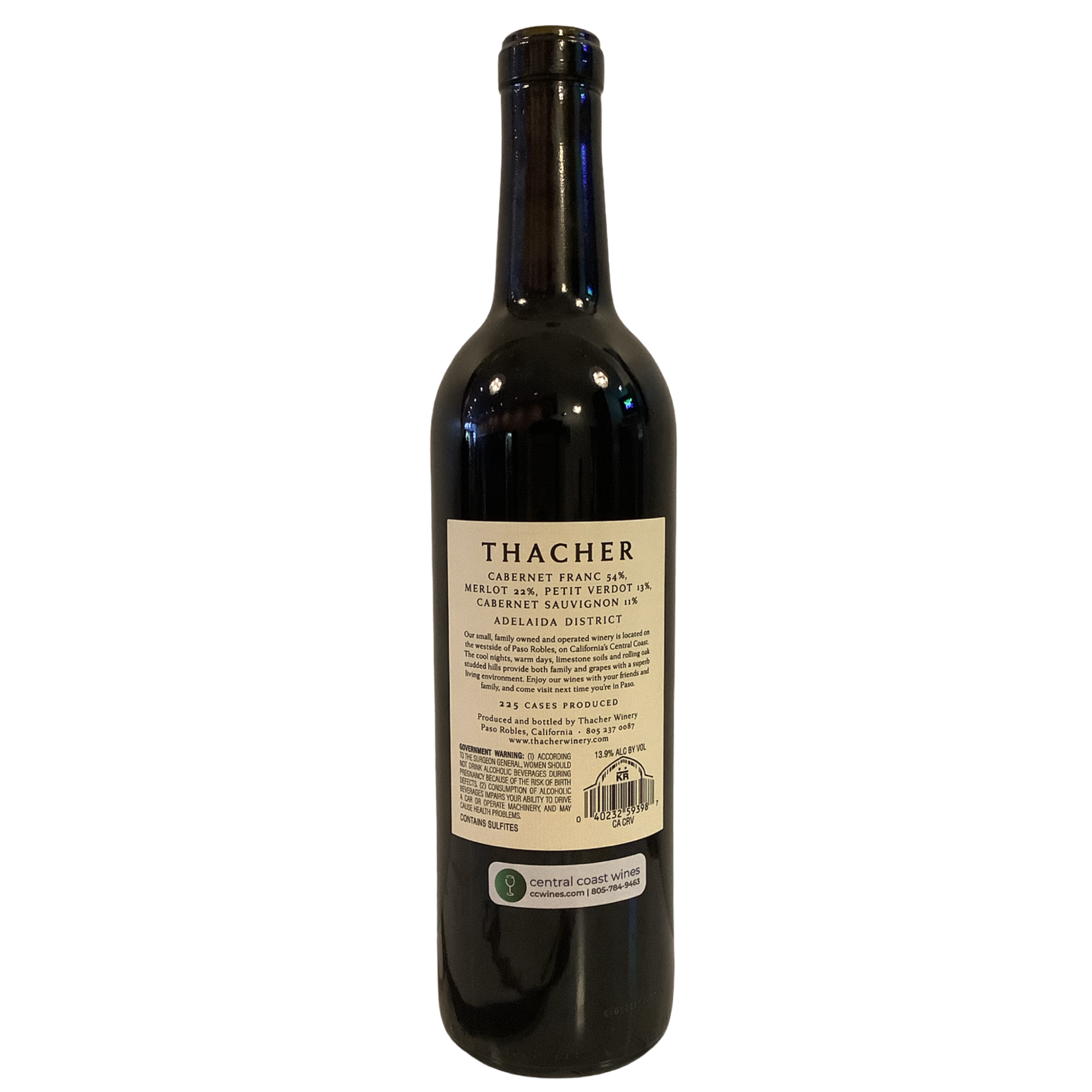 2021 Thacher "Original Copy" Bordeaux Blend, Paso Robles CA