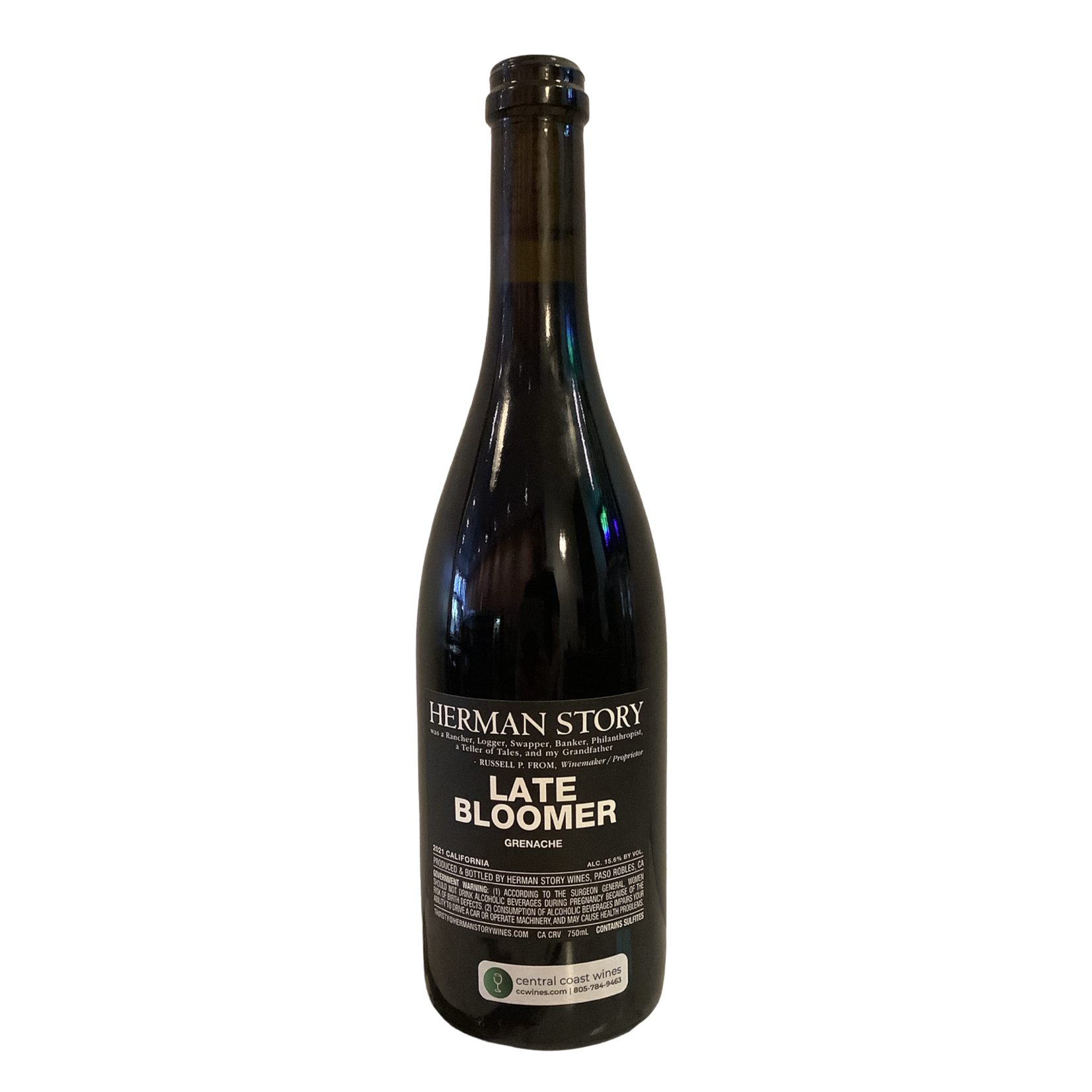 2021 Herman Story "Late Bloomer" Grenache, California