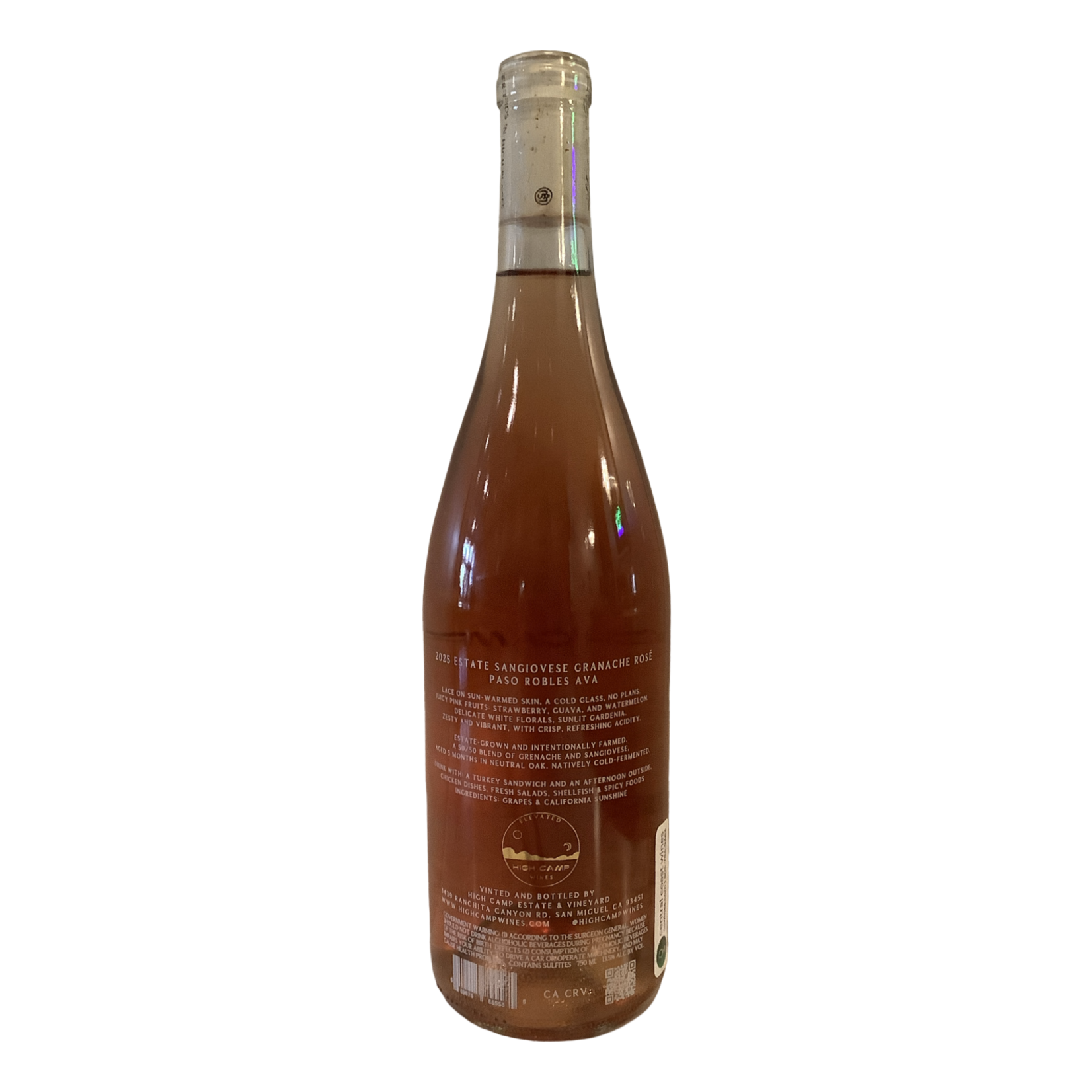 2025 High Camp Rosé of Grenache, Central Coast CA