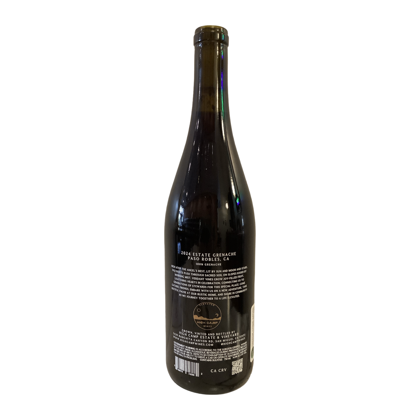 2024 High Camp Grenache, Central Coast CA