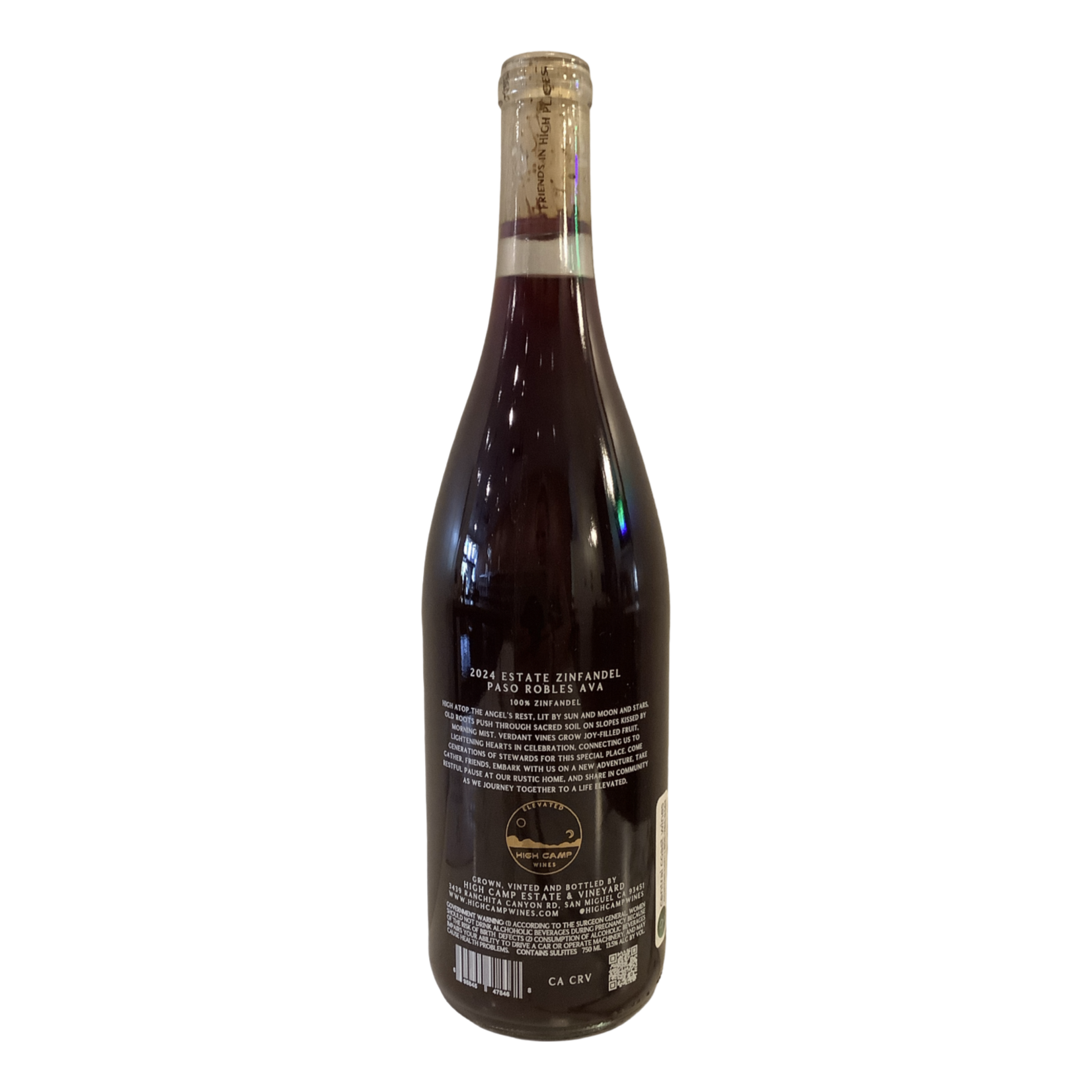 2024 High Camp "Block 13" Zinfandel, Central Coast CA