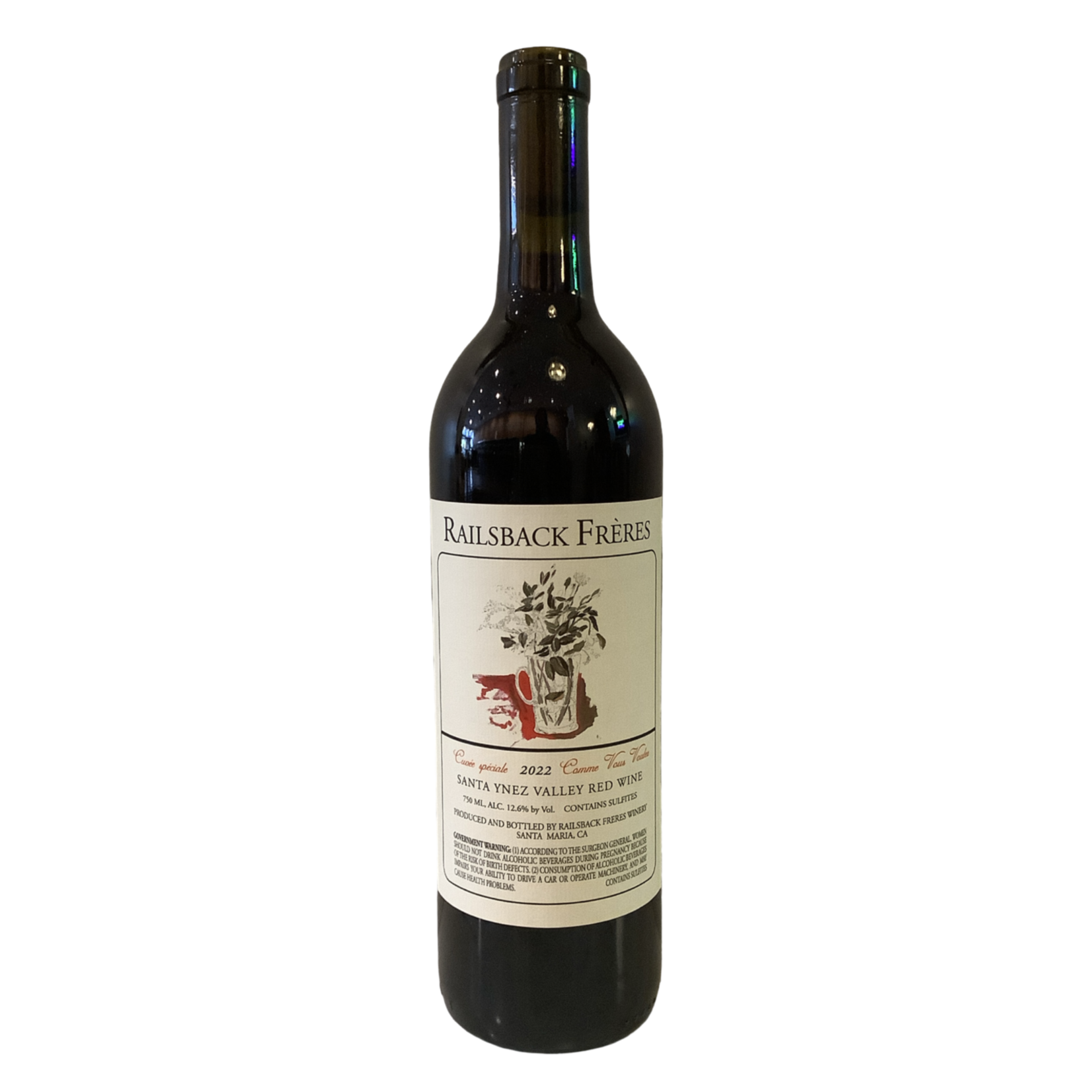 2022 Railsback Freres "Comme Vous Voulez" Red Wine, Santa Ynez CA