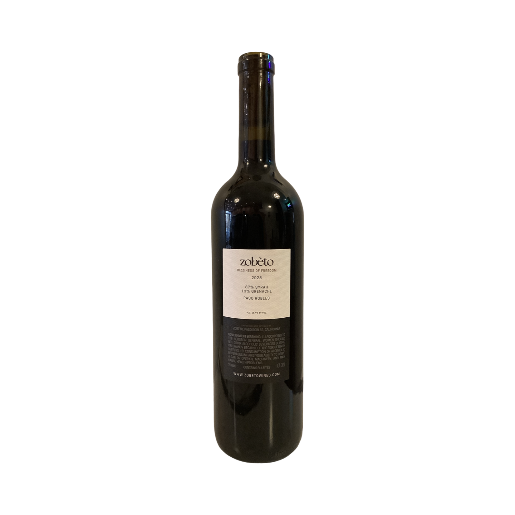 2023 Zobeto Wines "Dizziness of Freedom" Red Blend, Paso Robles CA