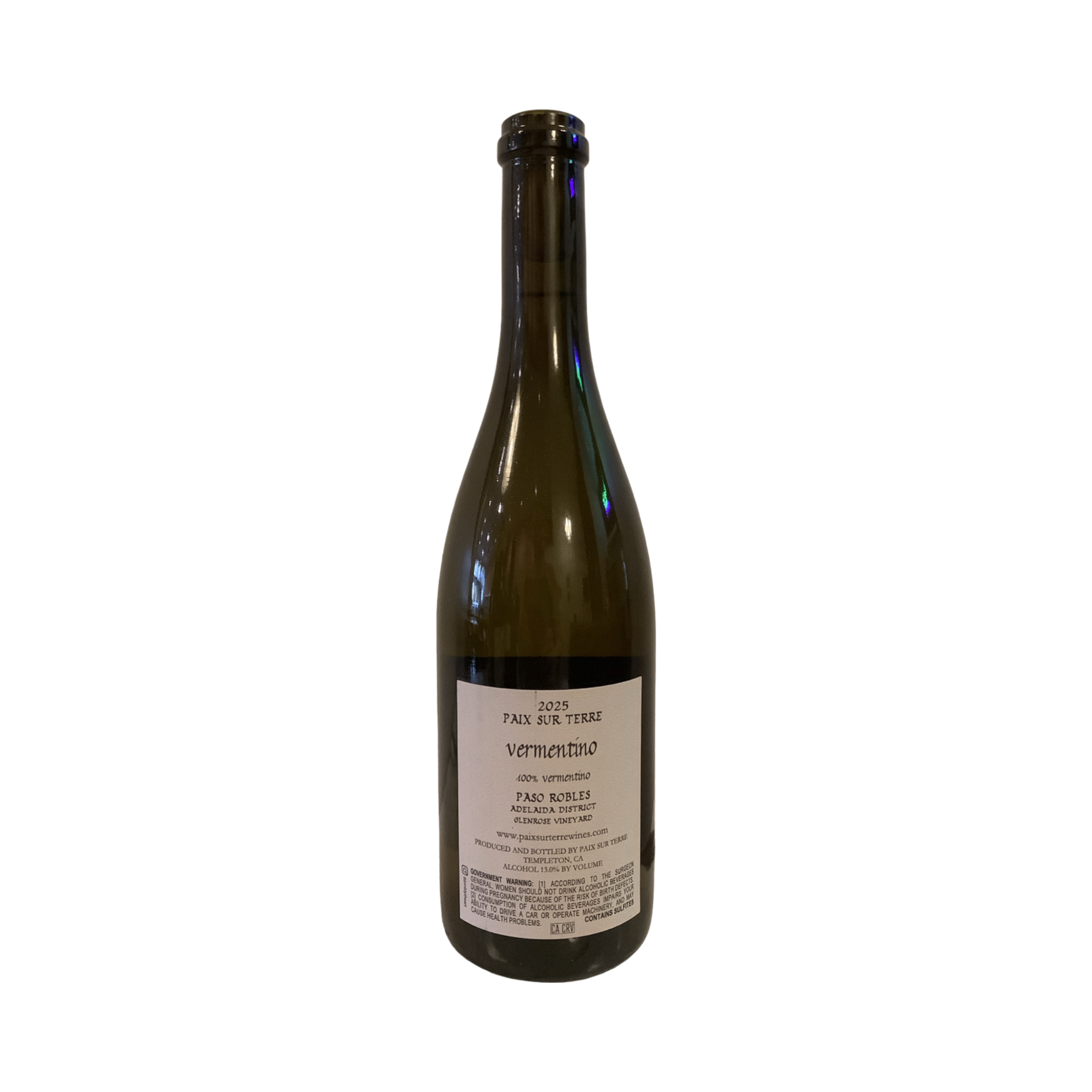 2025 Paix Sur Terre Vermentino, Paso Robles CA