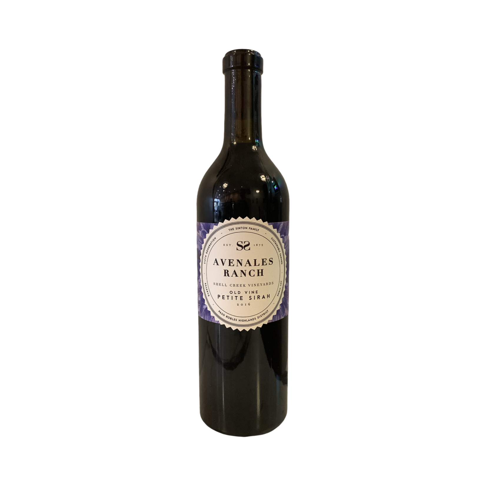 2016 Avenales Ranch Old Vine Petite Sirah, Paso Robles CA