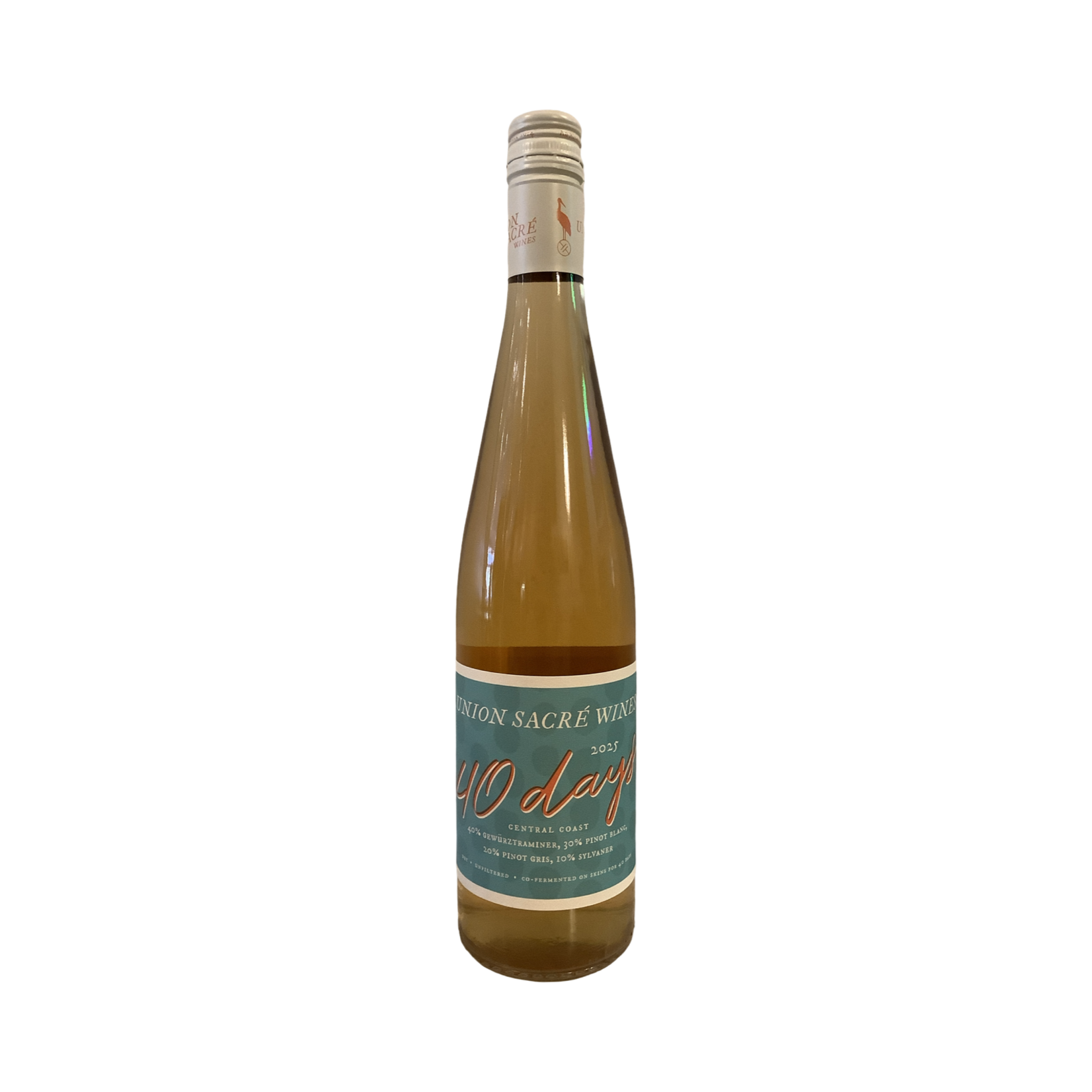 2025 Union Sacré “40 Days” Orange Wine, Central Coast CA