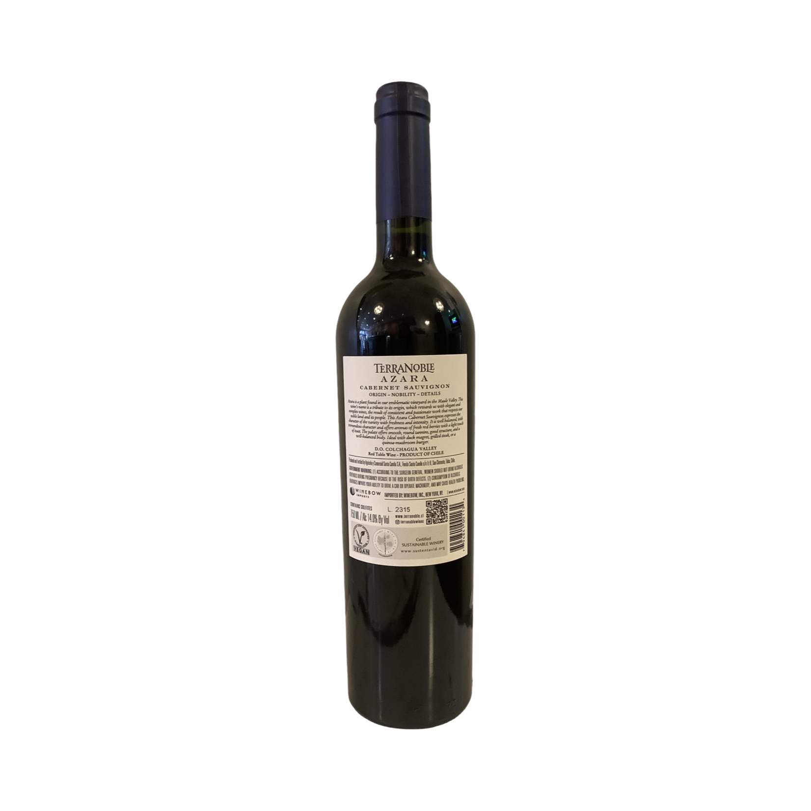 2021 Terranoble Azara Cabernet Sauvignon, Colchagua Valley | Chile